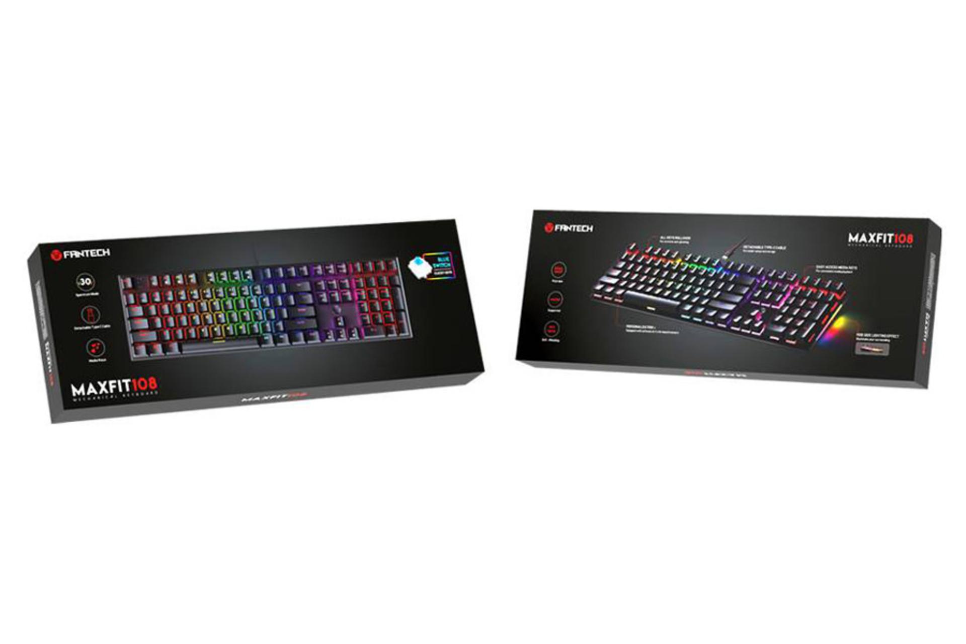 جعبه کیبورد فنتک MAXFIT108 MK855 RGB