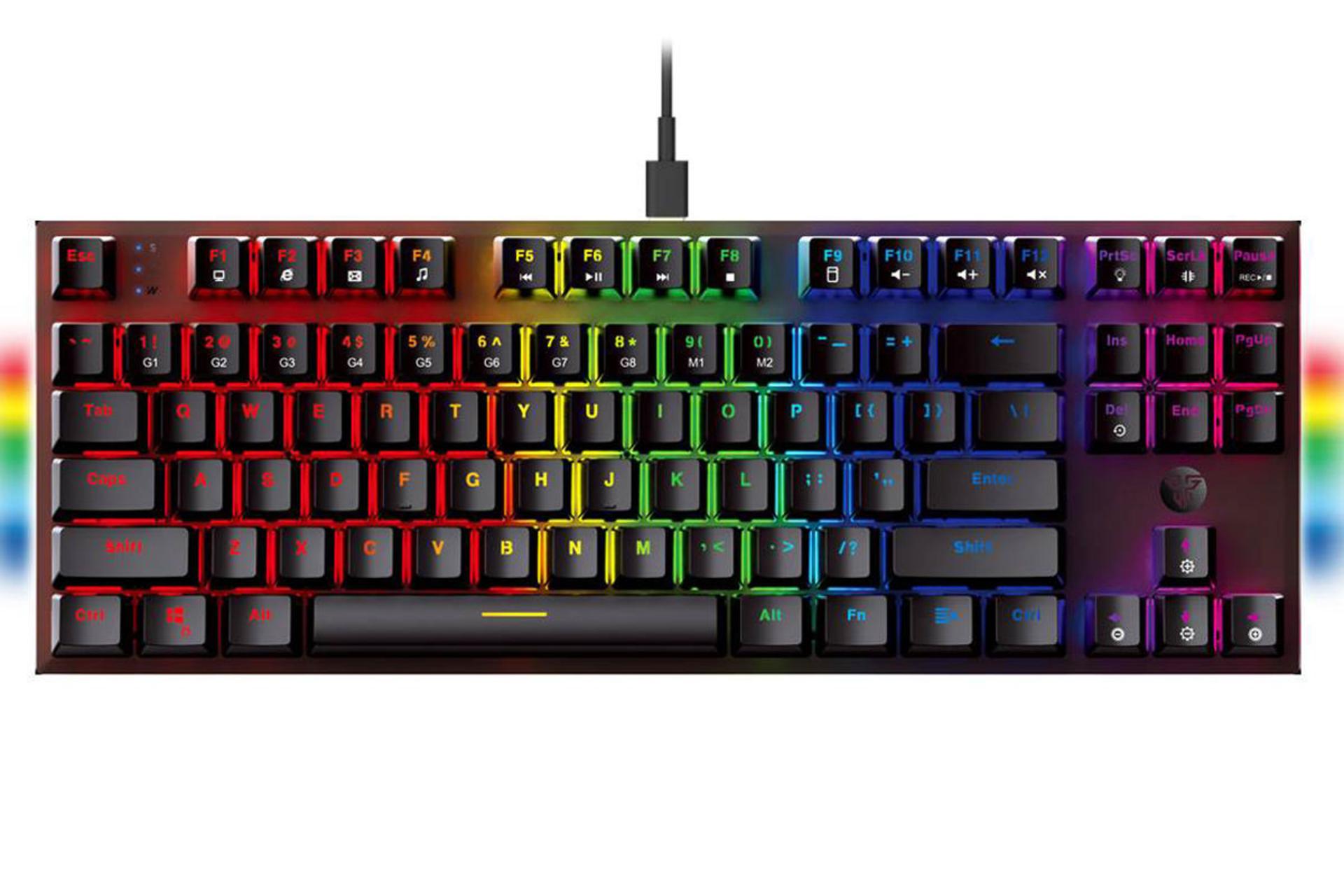 نمای روبرو کیبورد فنتک MAXFIT87 MK856