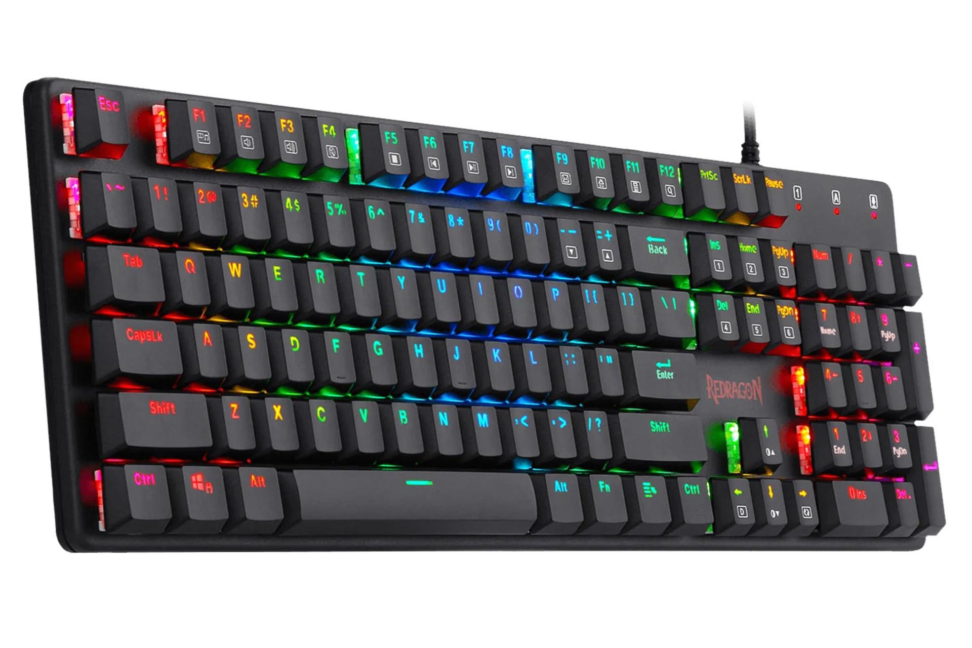نمای جانبی کیبورد ردراگون K589 Shrapnel RGB