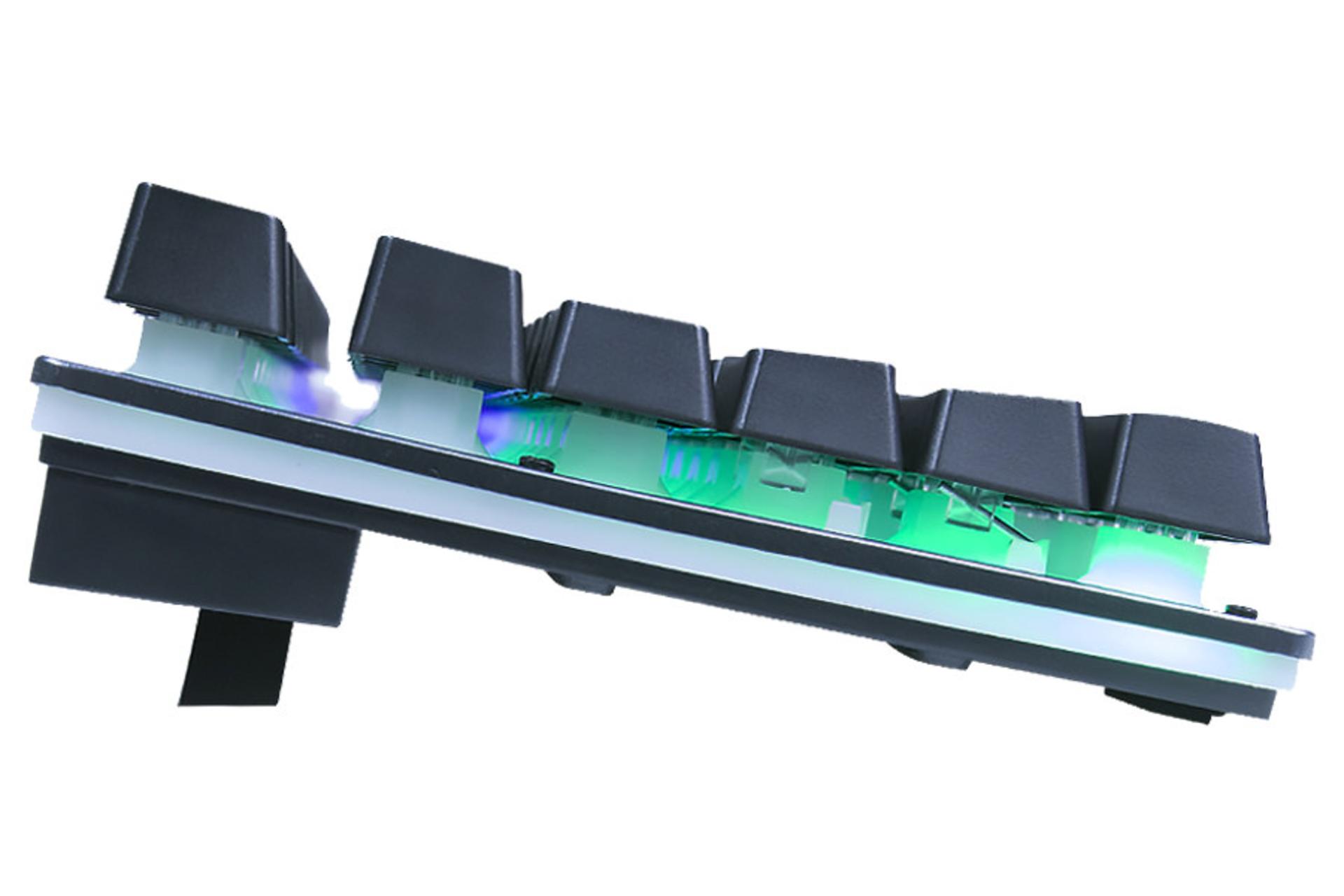 نمای جانبی کیبورد فنتک FIGHTER II K613L