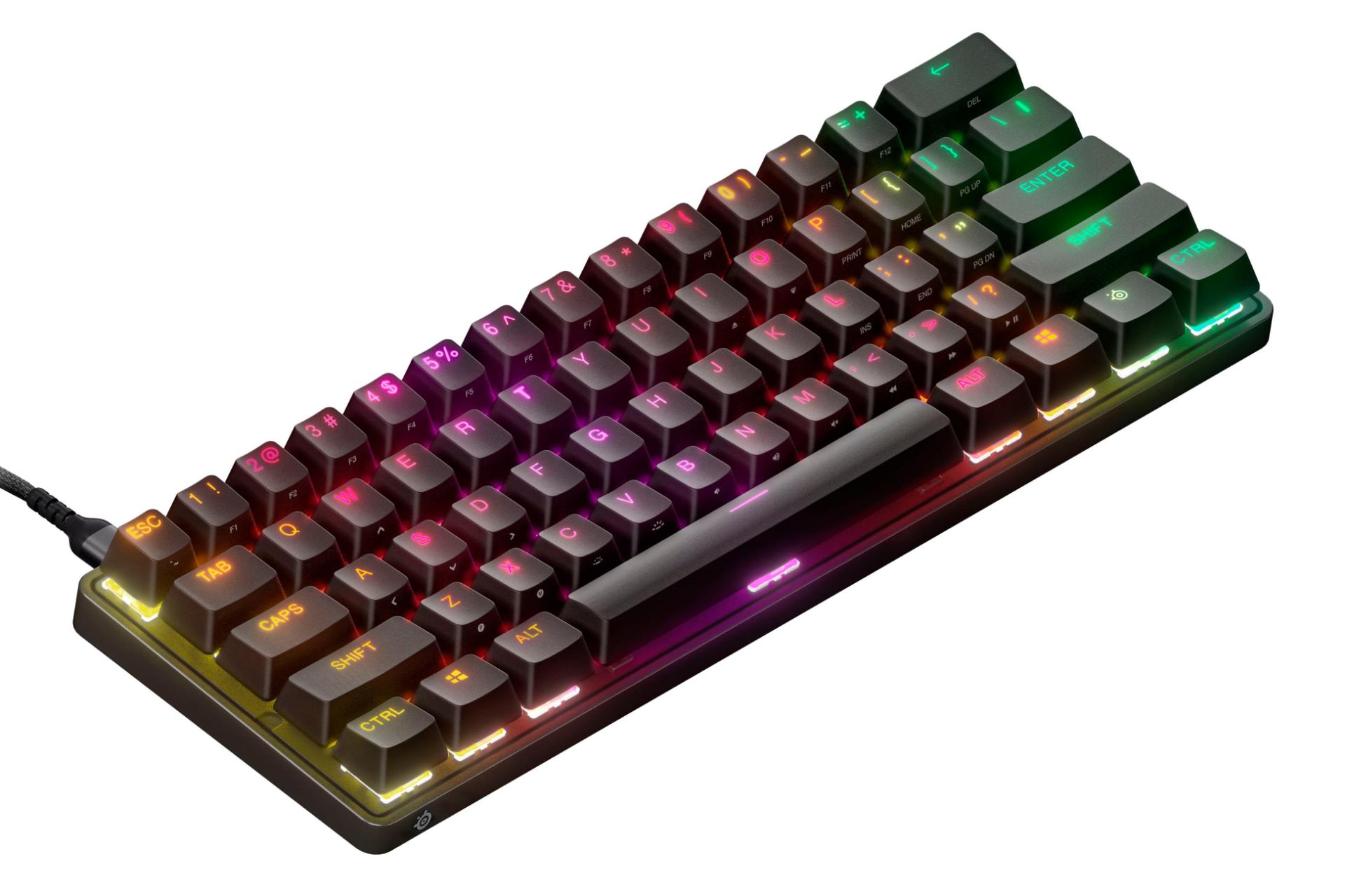 نیمرخ چپ کیبورد استیل سریز Apex 9 Mini