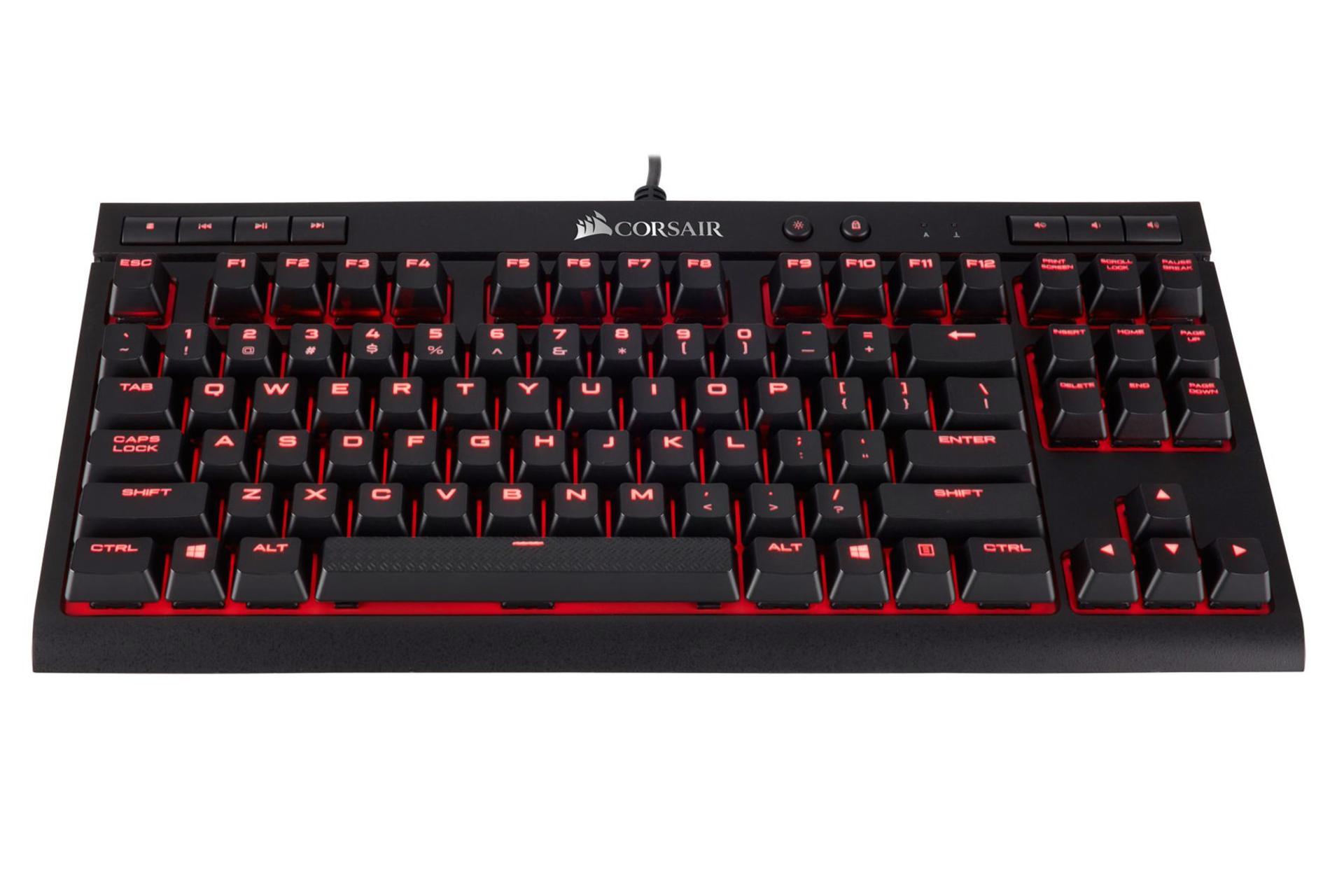 نمای پایین کیبورد کورسیر K63 Compact