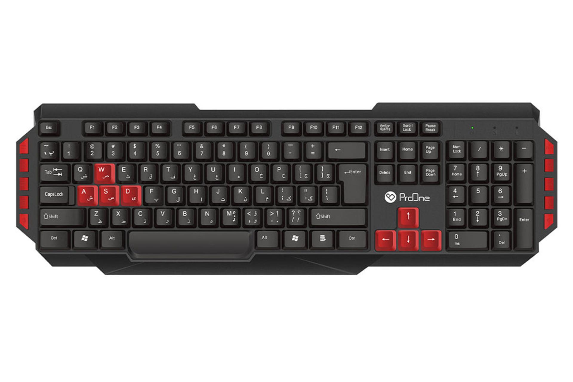 کیبورد پرو وان PKW10 نمای روبرو