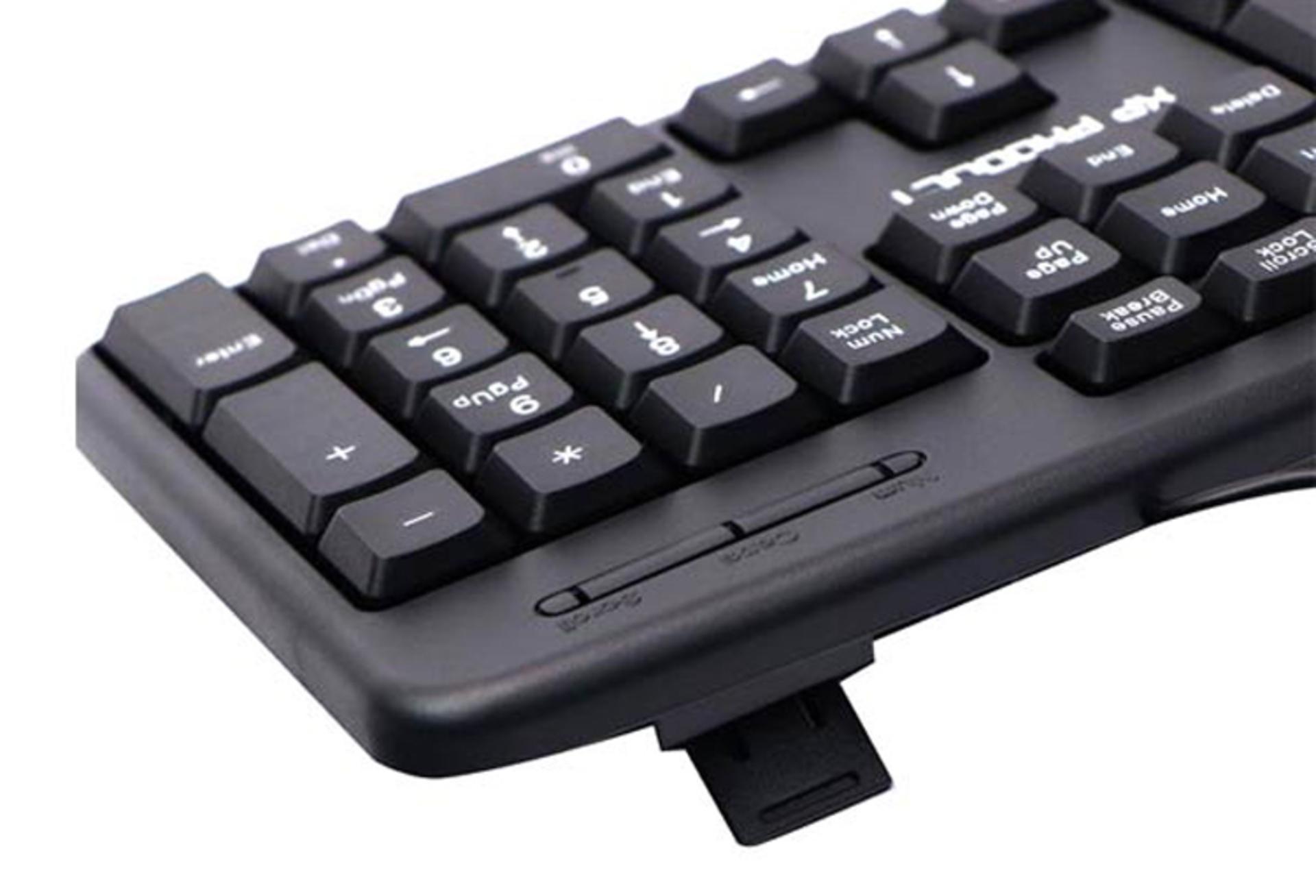 کیبورد ایکس پی پروداکت XP-8800F با پایه های تنظیم ارتفاع