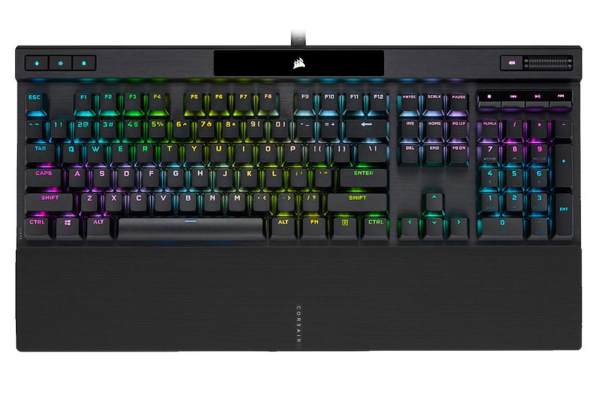نمای روبرو کیبورد کورسیر K70 RGB Pro CHAMPION Series