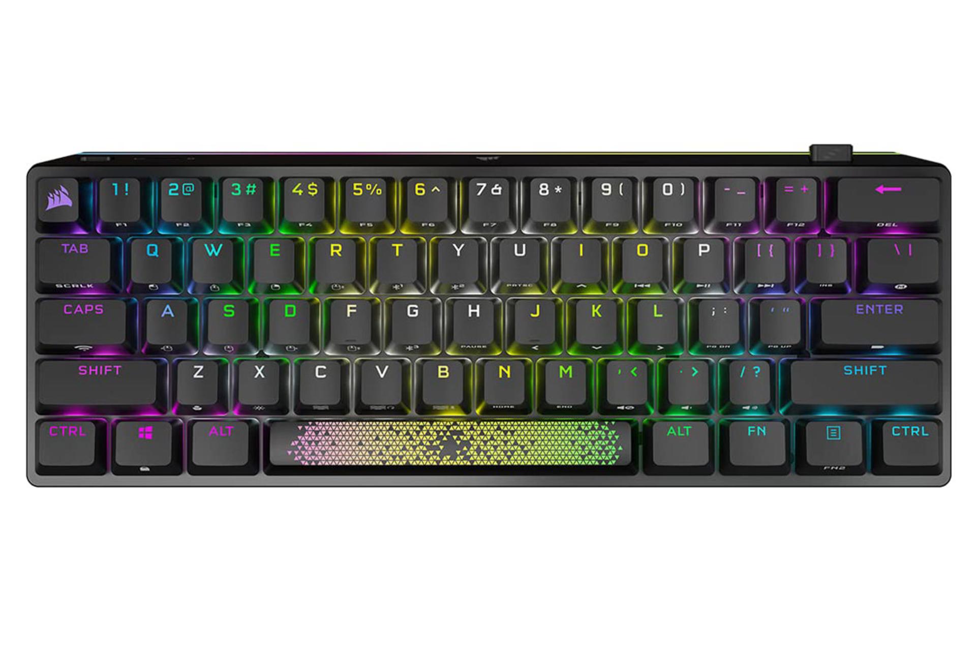 نمای روبرو کیبورد کورسیر K70 PRO MINI