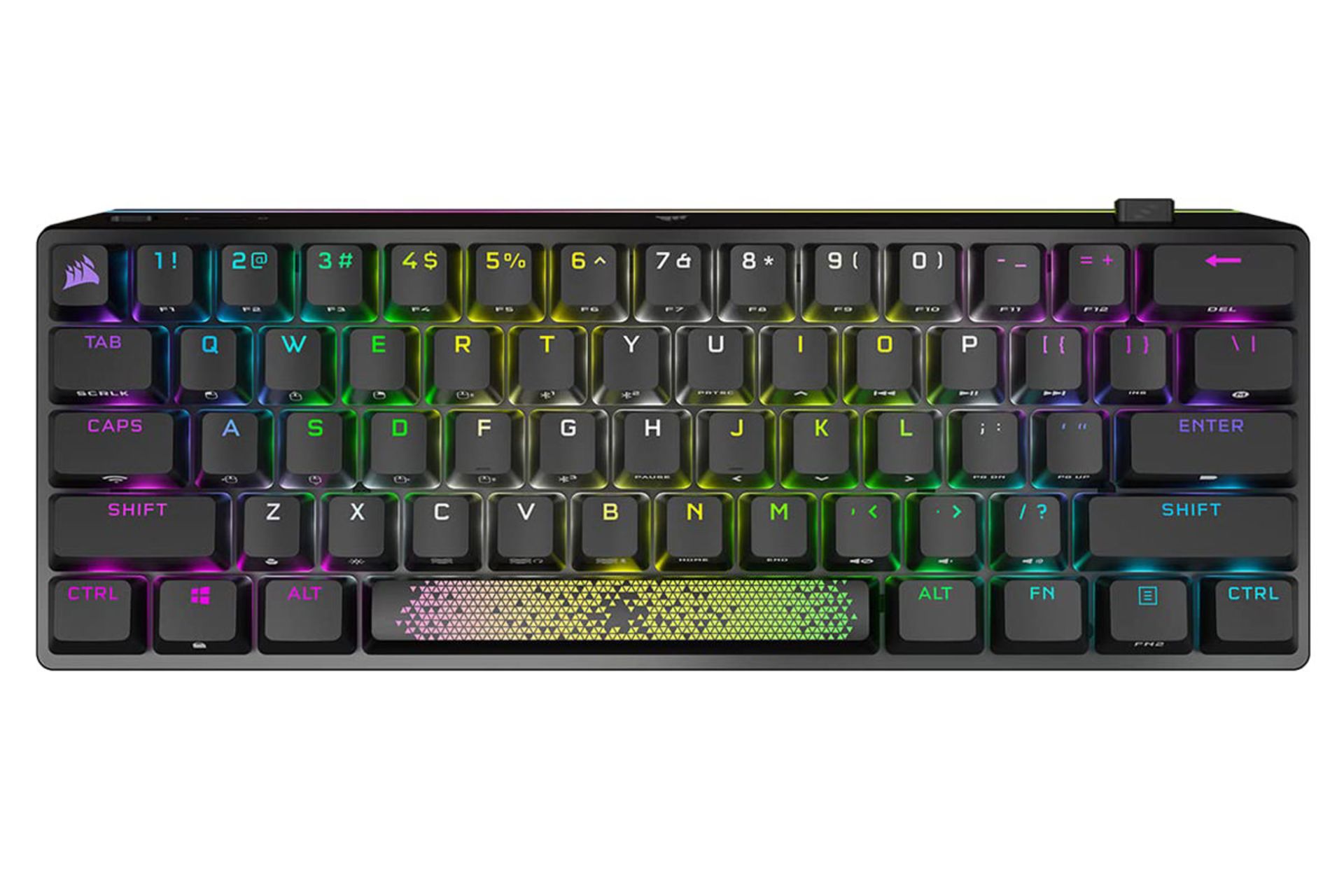 نمای روبرو کیبورد کورسیر K70 PRO MINI