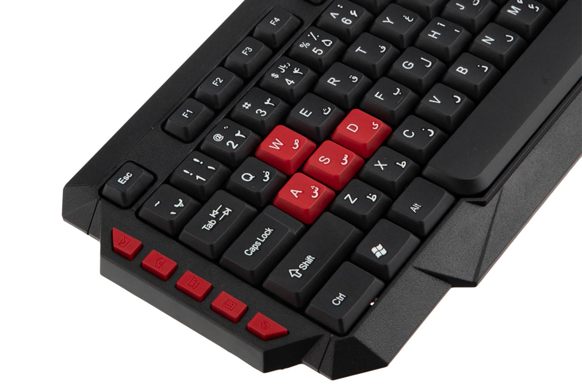 کیبورد پرو وان PKW10 کلیدهای مدیا سمت چپ