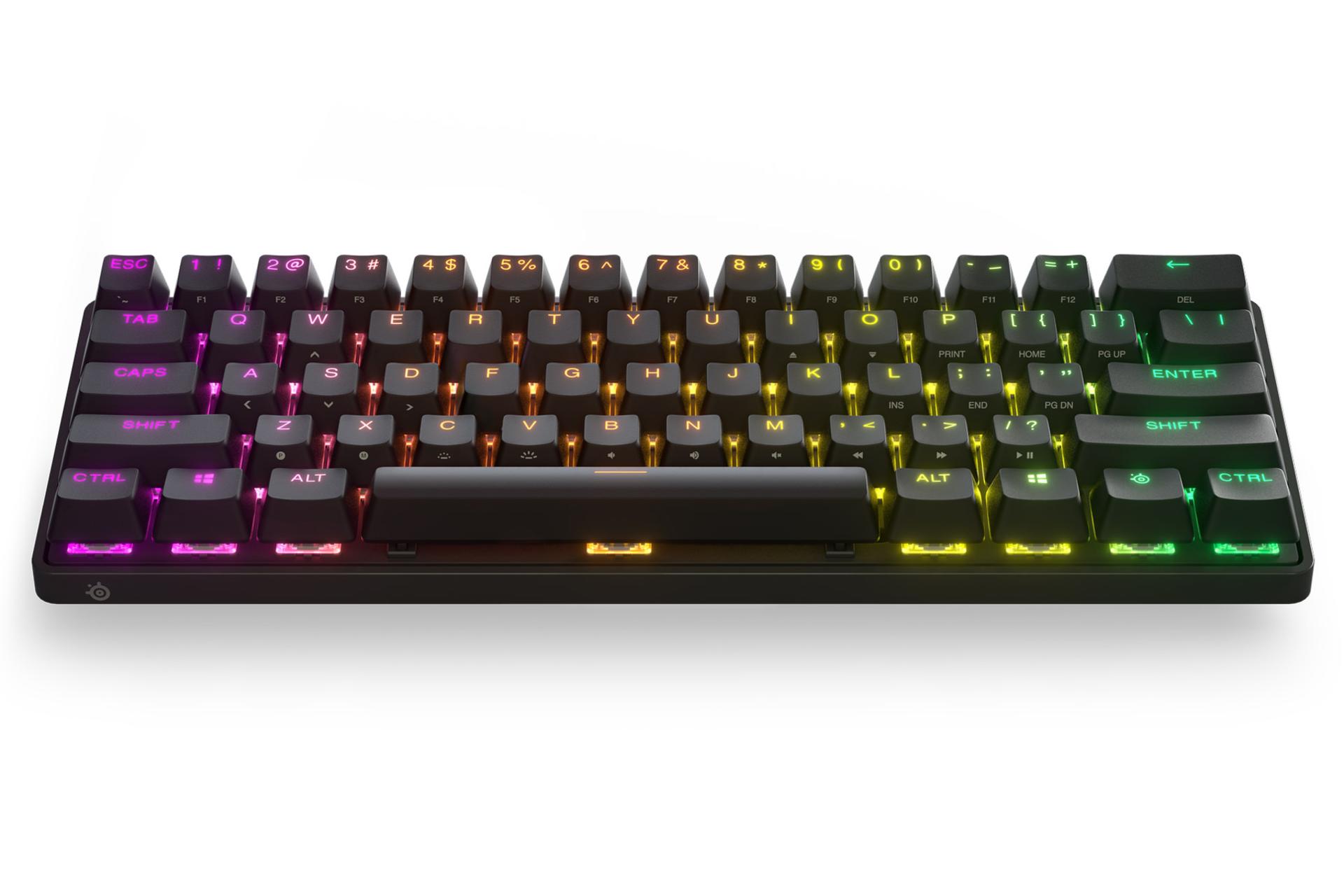 نمای پایین کیبورد استیل سریز Apex Pro Mini WIRELESS