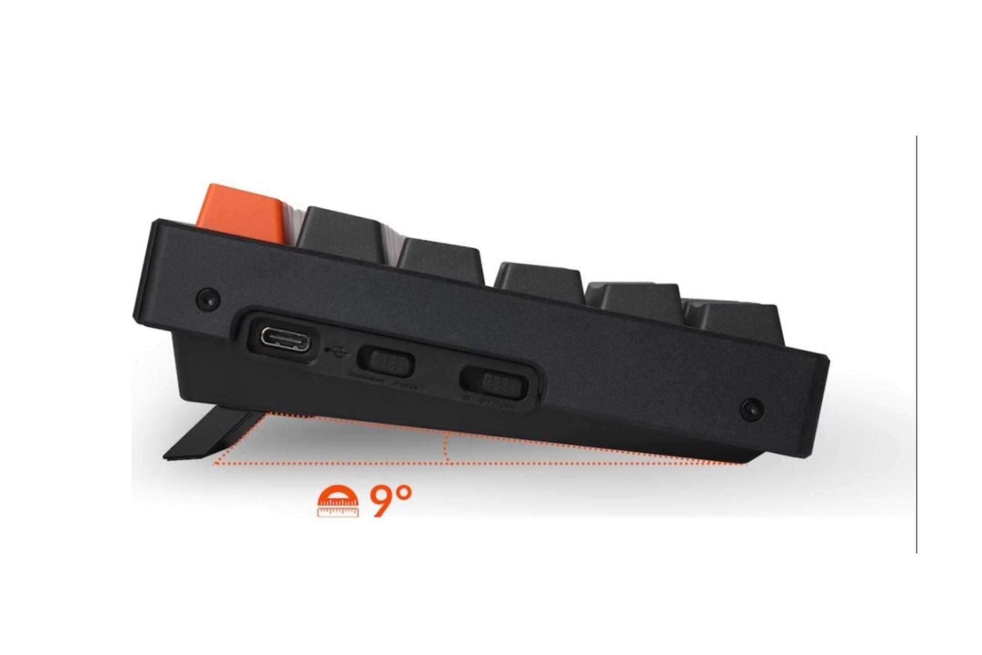 نمای جانبی کیبورد کی کرون C2