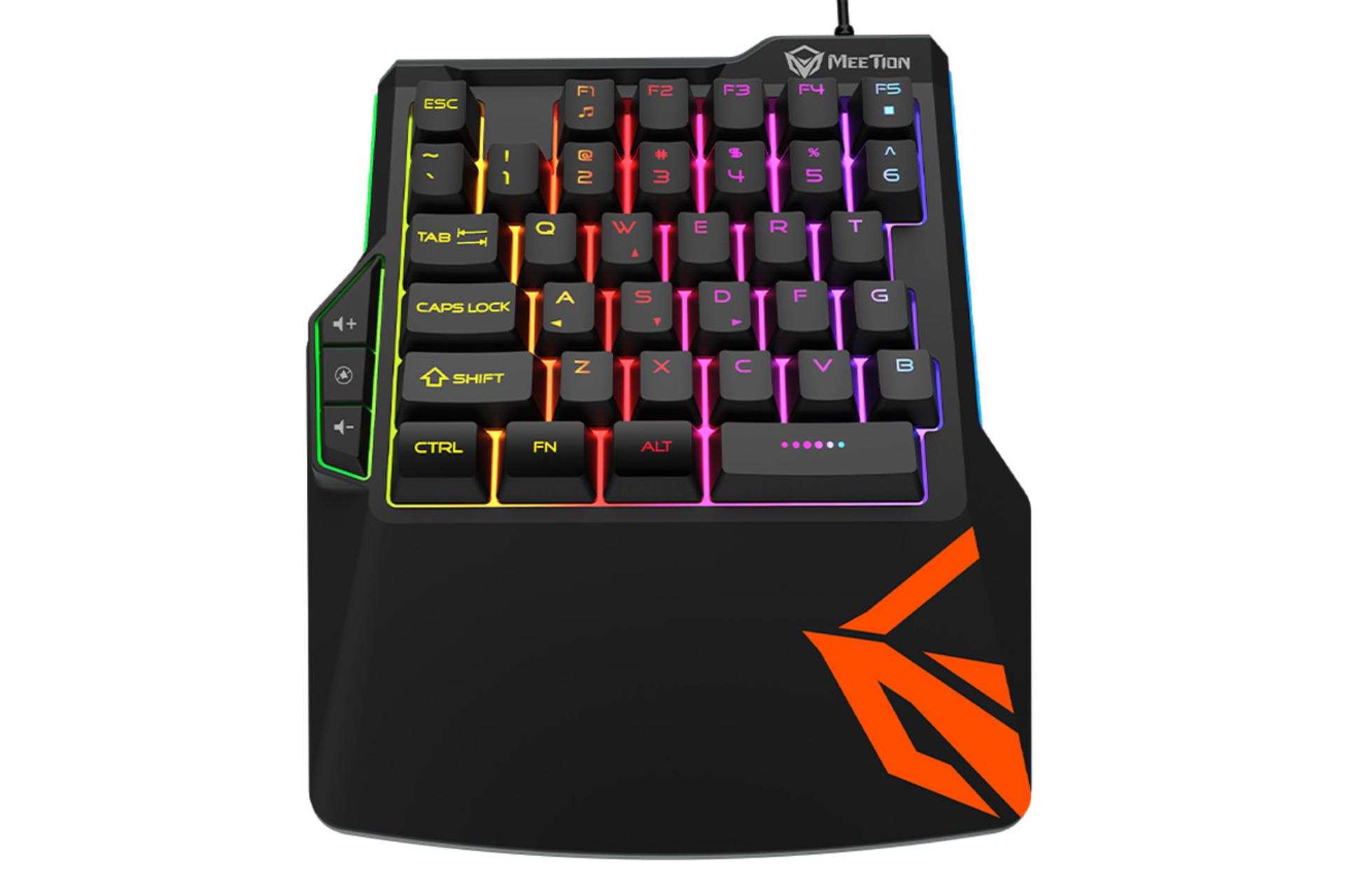 نمای پایینی کیبورد میشن KB015