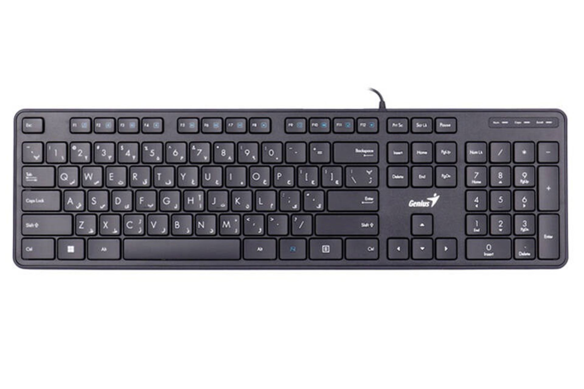 نمای روبرو کیبورد جنیوس SlimStar M200