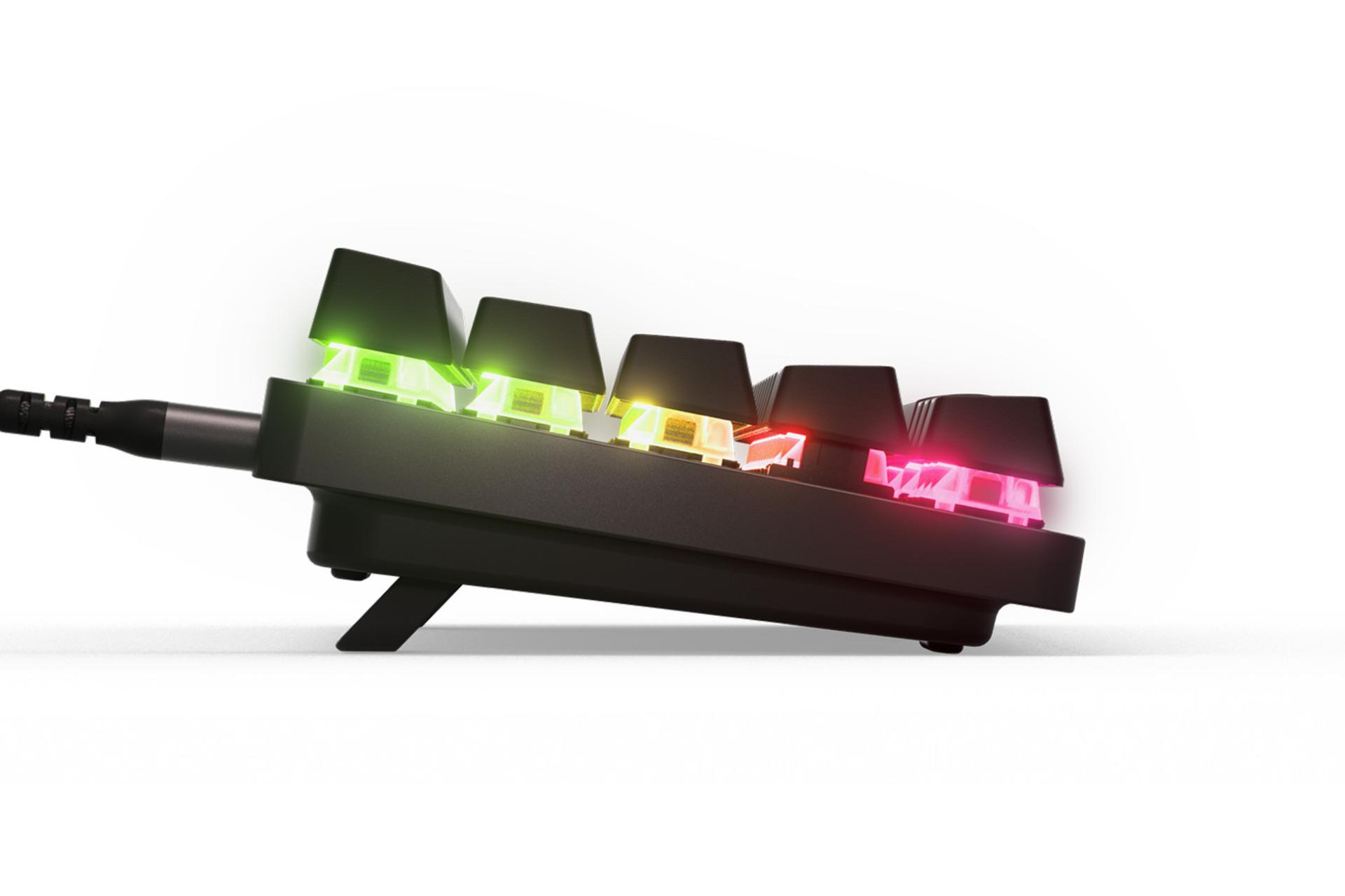 نمای جانبی کیبورد استیل سریز Apex Pro Mini