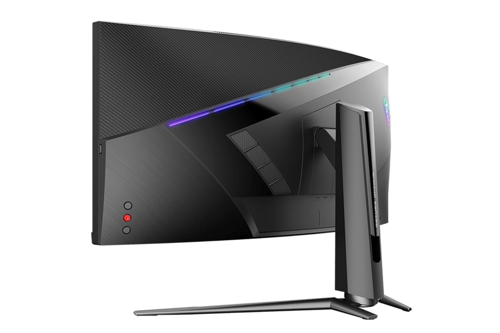 نمای نیم رخ پشتی مانیتور ام اس آی 34 اینچ مدل MPG ARTYMIS 343CQR