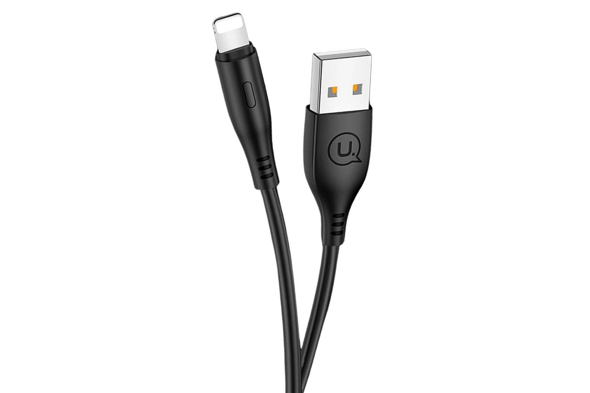 کابل شارژ USB یوسمز USB به Lightning مدل U18 با طول 1 متر مشکی