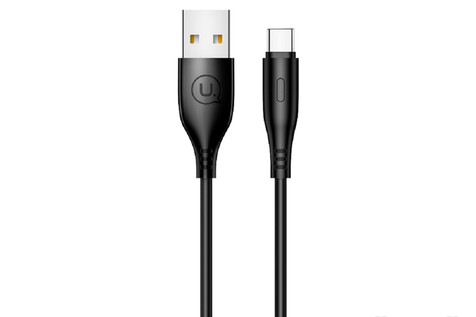 کابل شارژ USB یوسمز USB به Type-C مدل U18 با طول 1 متر مشکی