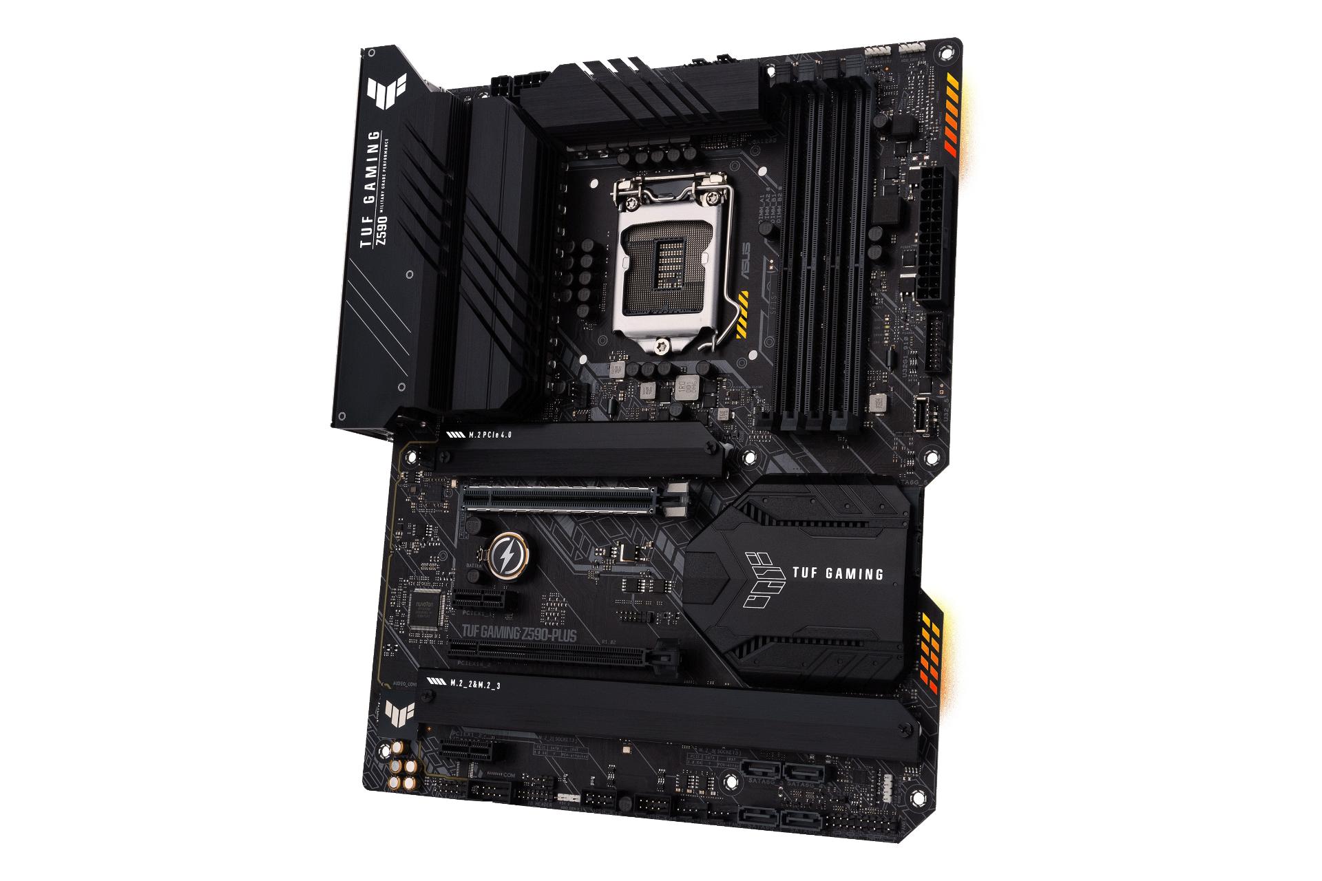 نمای راست مادربرد ایسوس ASUS TUF GAMING Z590-PLUS