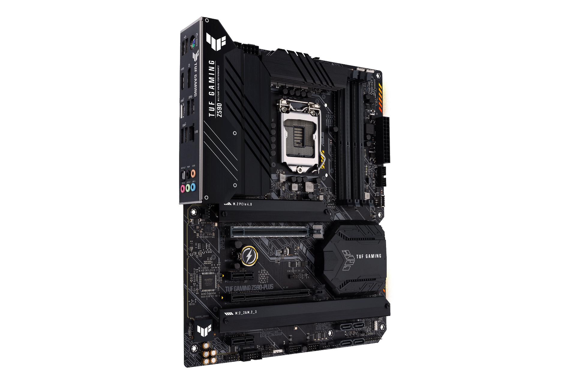 نمای چپ مادربرد ایسوس ASUS TUF GAMING Z590-PLUS