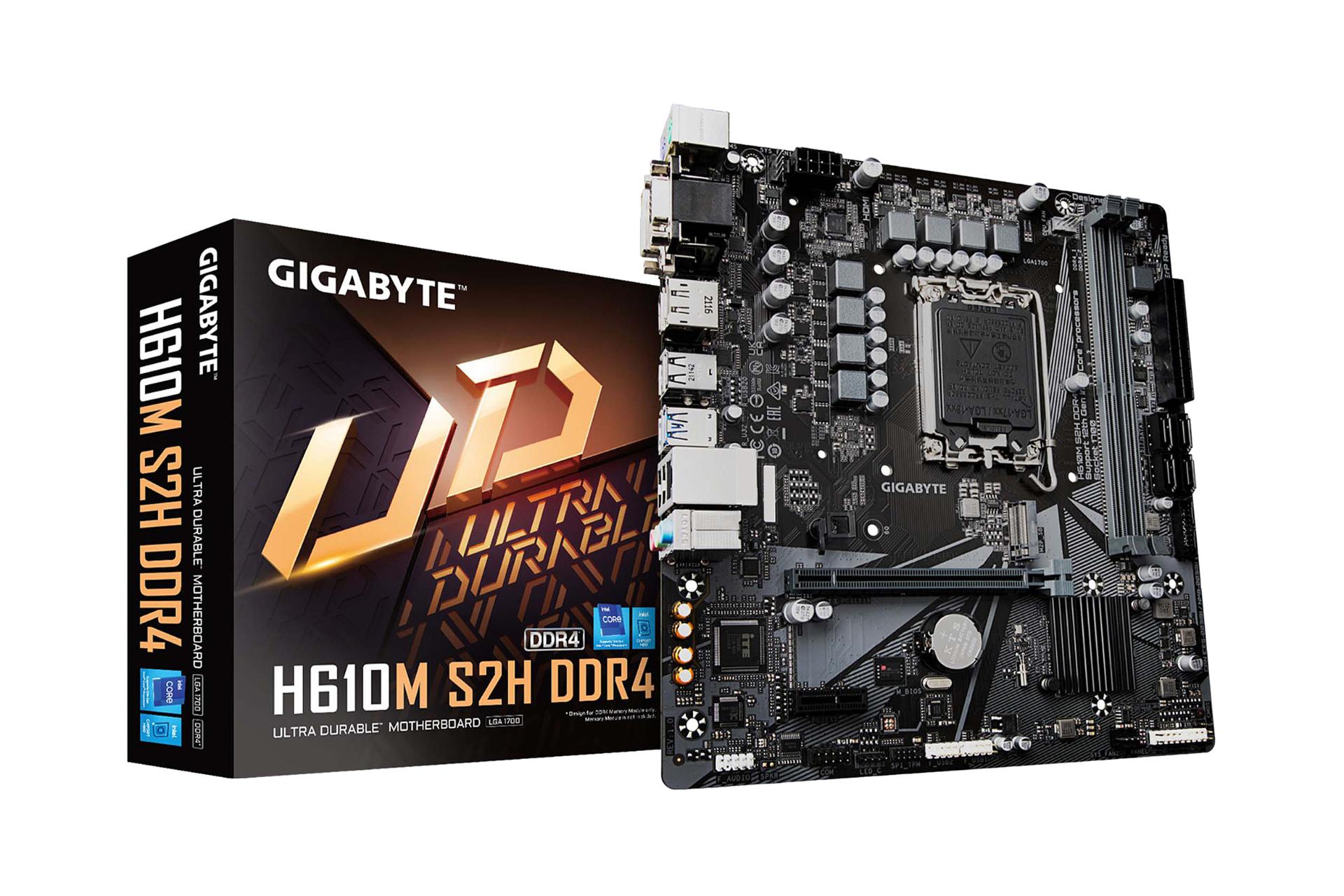جعبه مادربرد گیگابایت GIGABYTE H610M S2H DDR4 (rev. 1.0)
