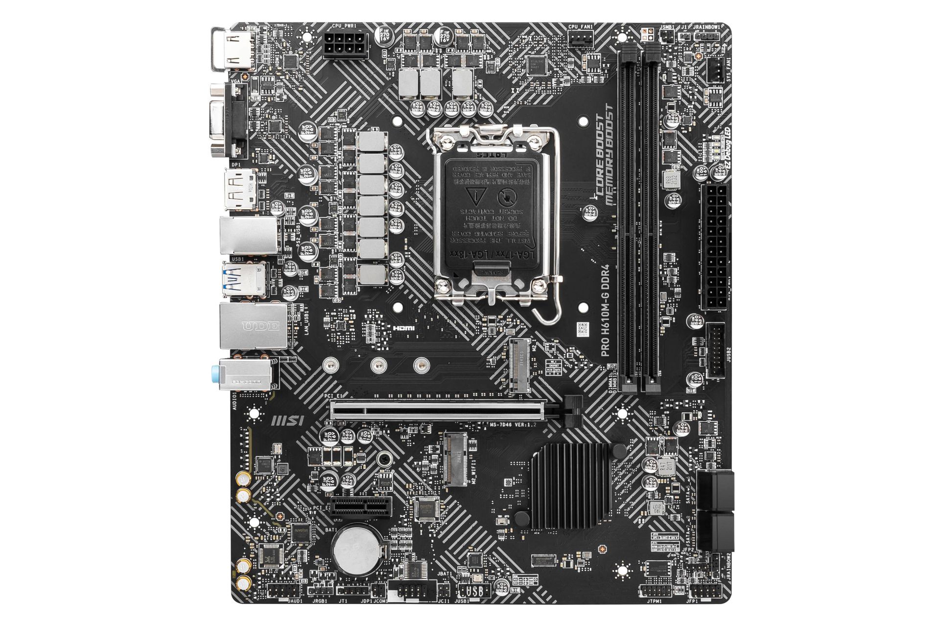 مادربرد ام اس آی MSI PRO H610M-G DDR4