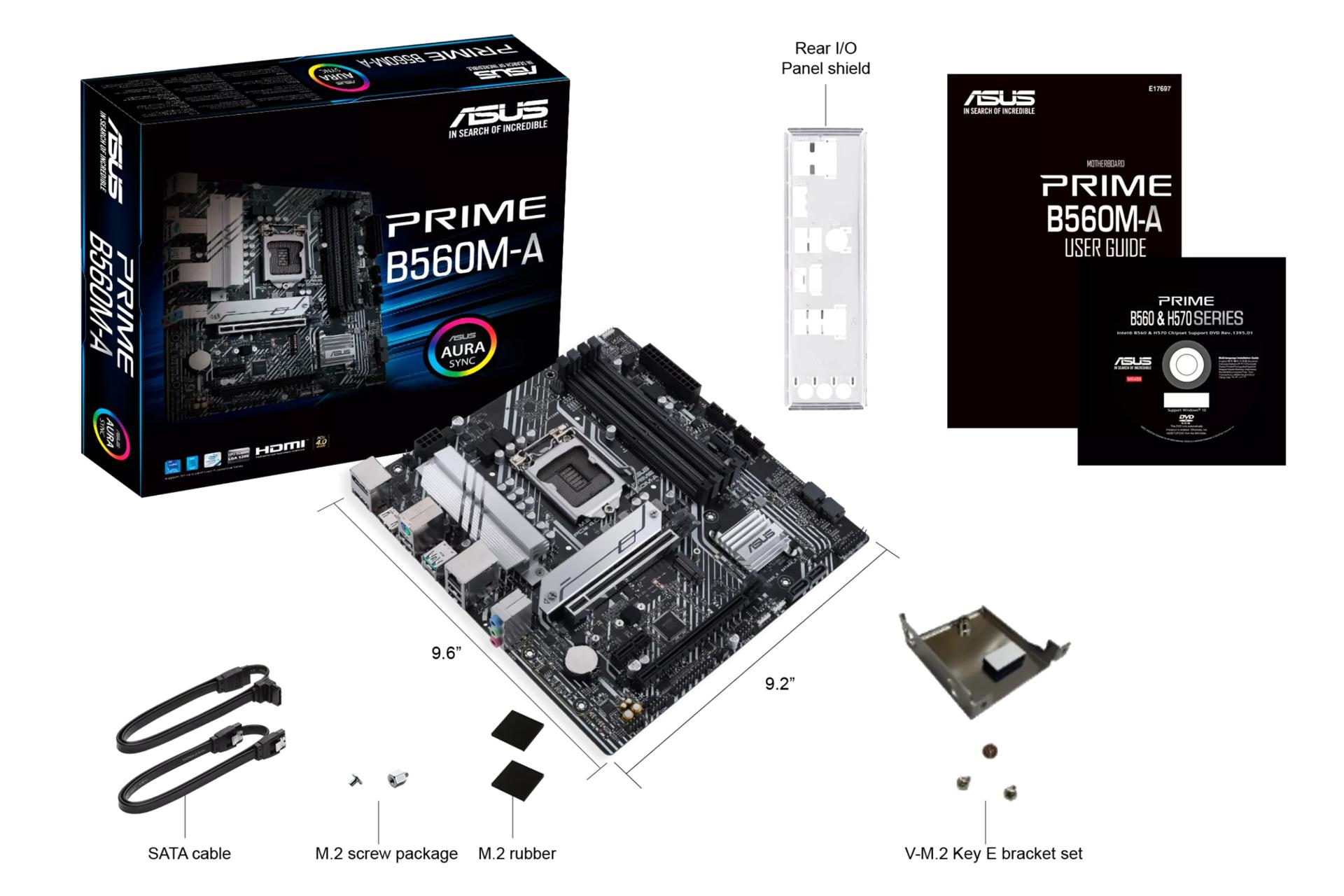 اقلام همراه مادربرد ایسوس ASUS PRIME B560M-A