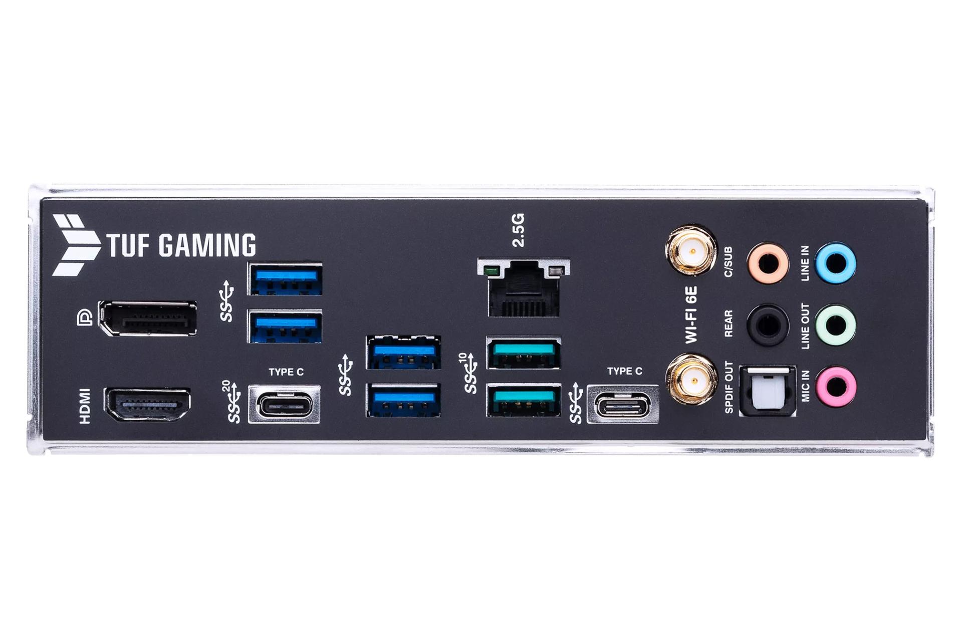 درگاه‌های مادربرد ایسوس ASUS TUF GAMING Z690-PLUS WIFI