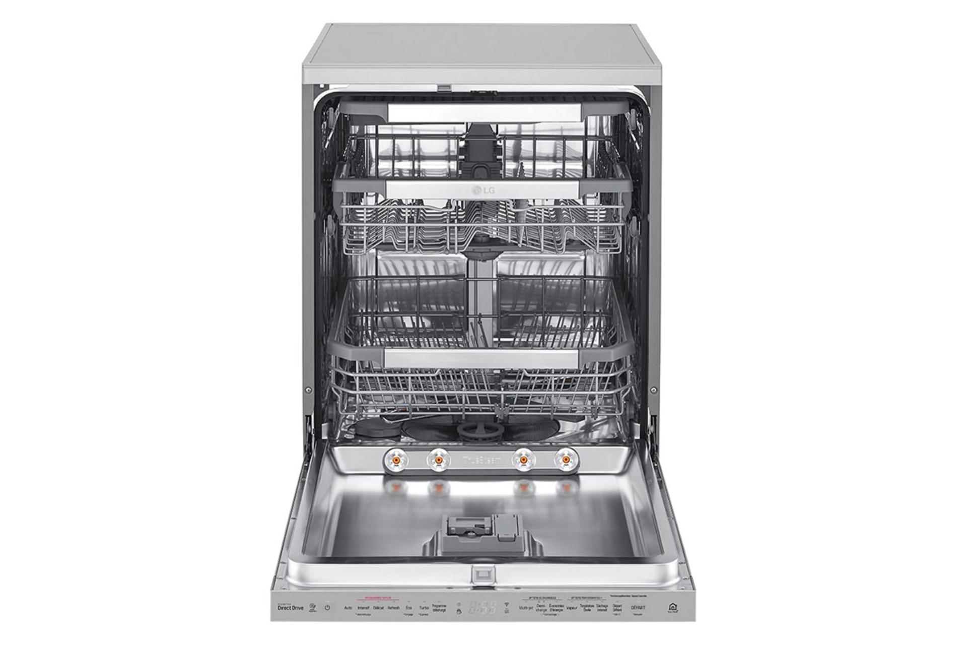 ماشین ظرفشویی ال جی LG DF425HSS نمای داخل