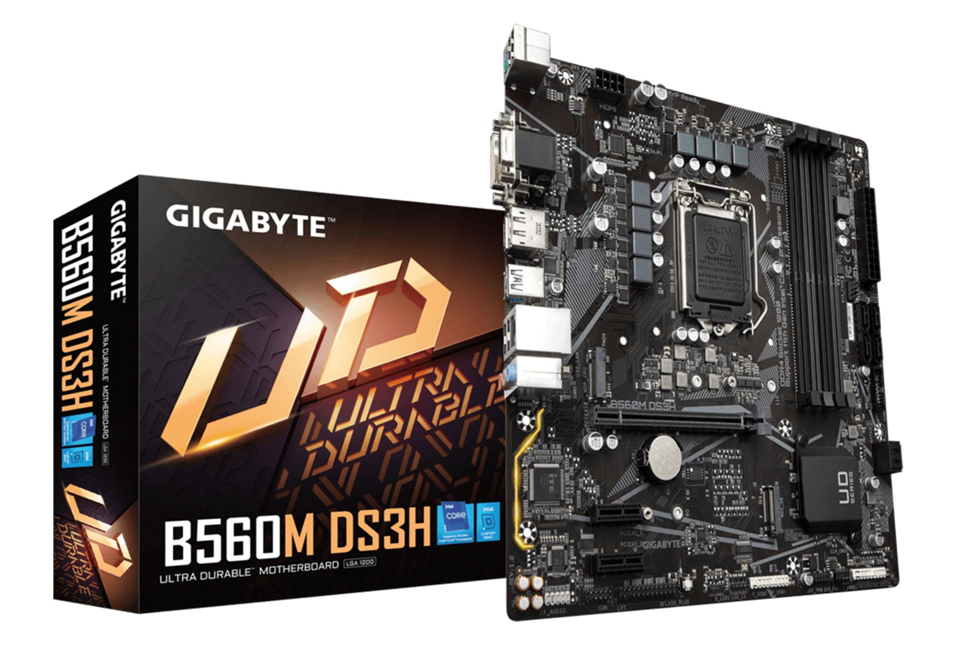 جعبه مادربرد گیگابایت GIGABYTE B560M DS3H (rev. 1.0)