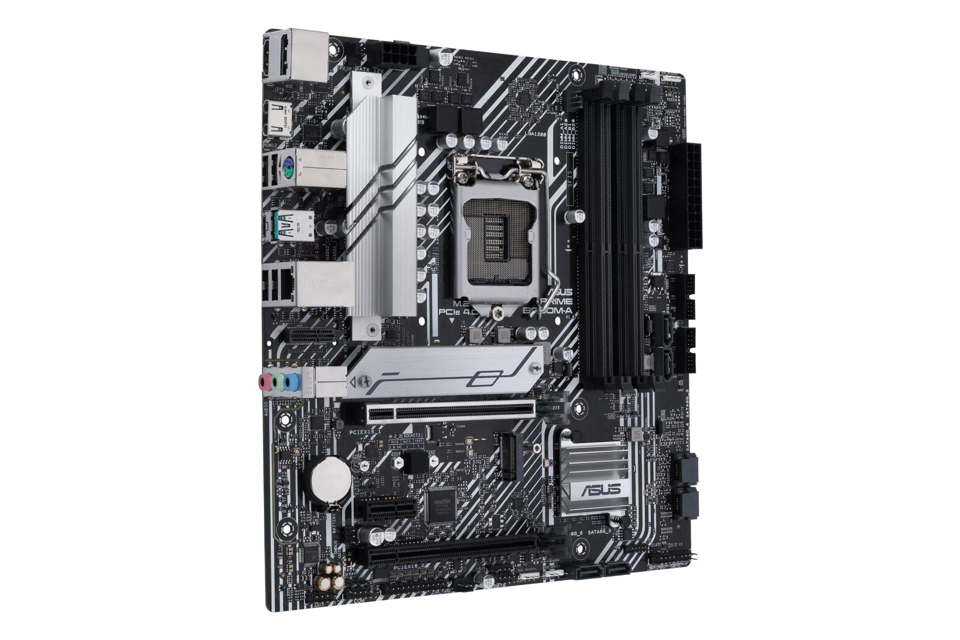 نمای کناری مادربرد ایسوس ASUS PRIME B560M-A