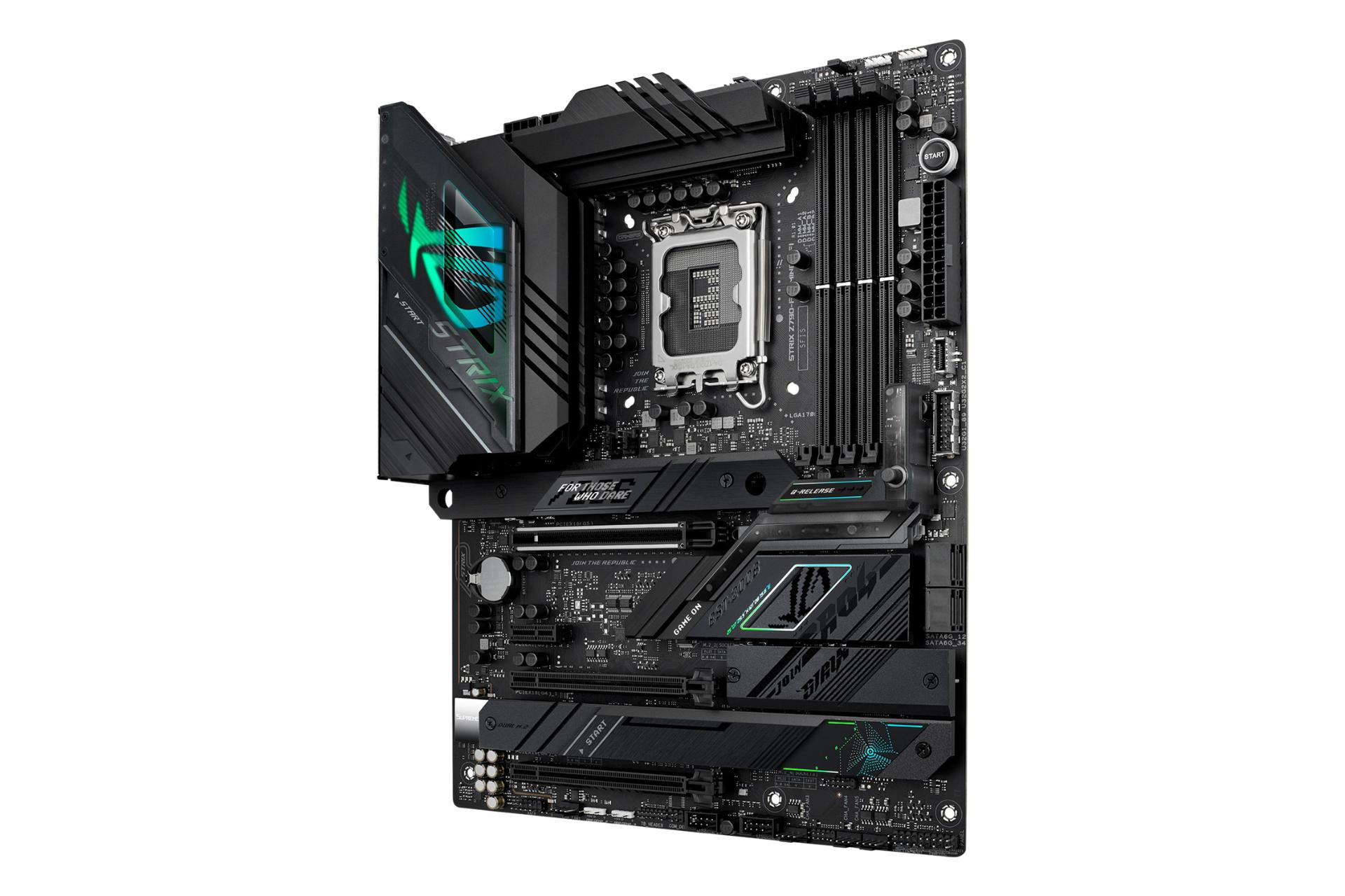 نمای کناری مادربرد ایسوس ASUS ROG STRIX Z790-F GAMING WIFI