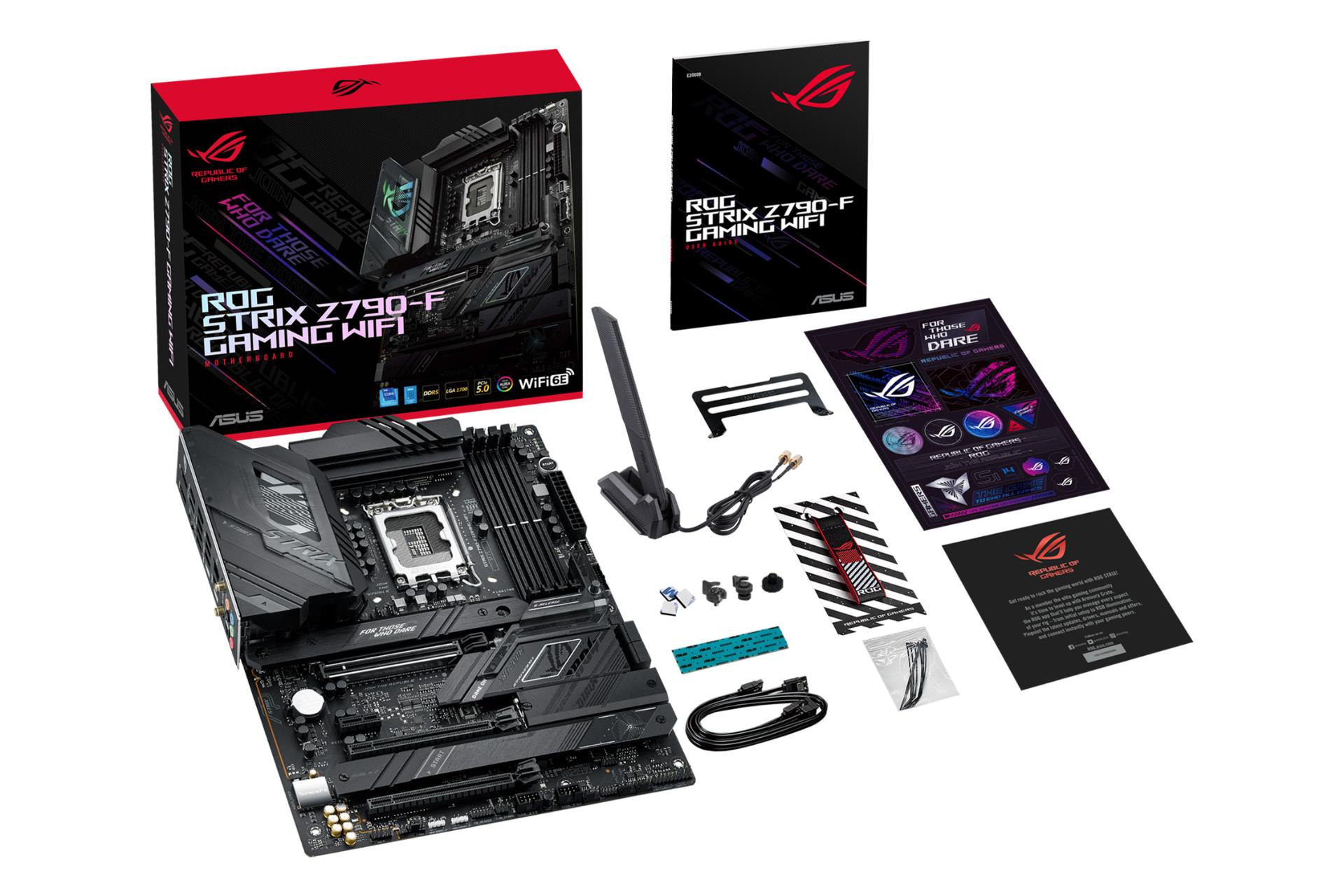اقلام همراه مادربرد ایسوس ASUS ROG STRIX Z790-F GAMING WIFI