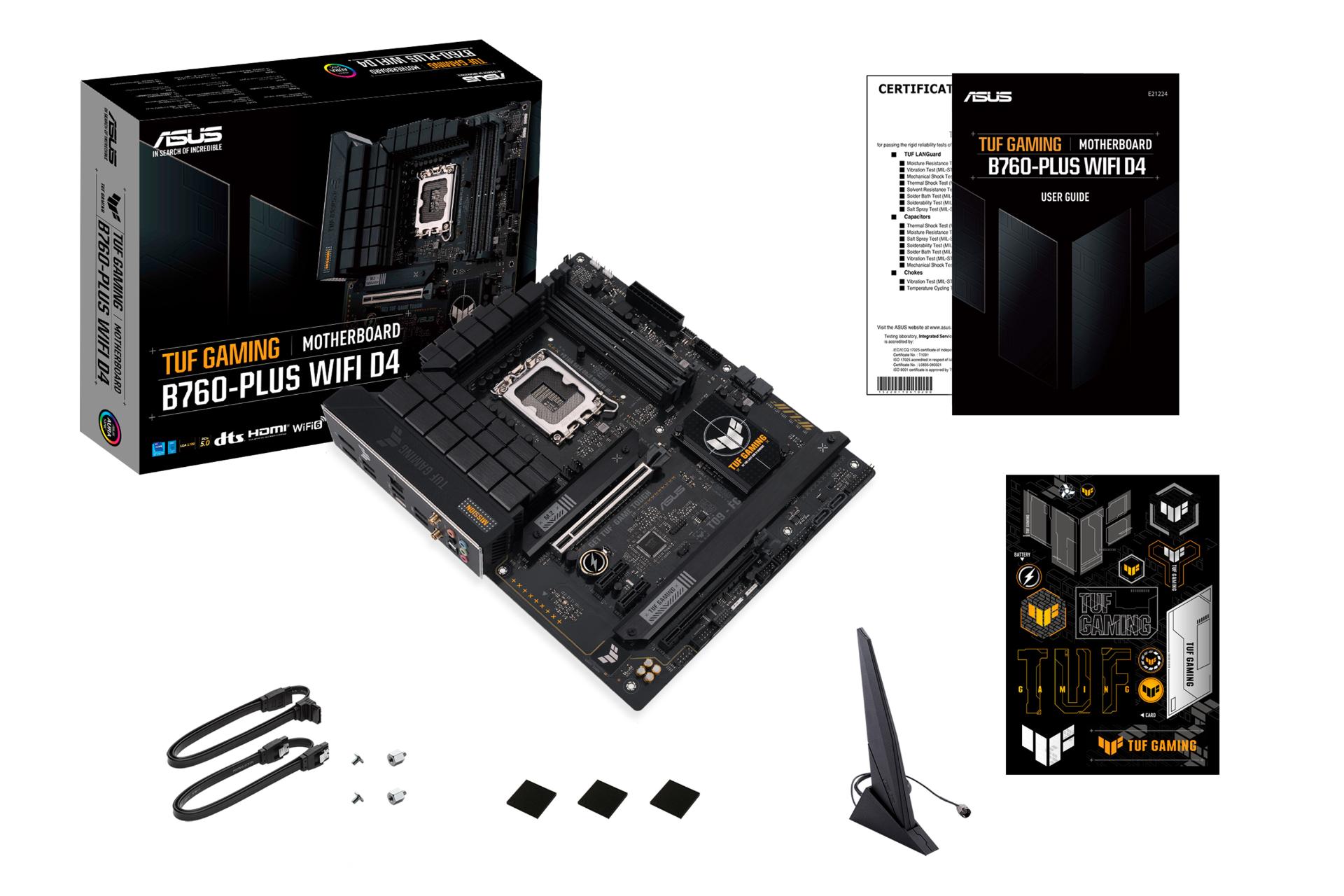 اقلام همراه مادربرد ایسوس ASUS TUF GAMING B760-PLUS WIFI D4