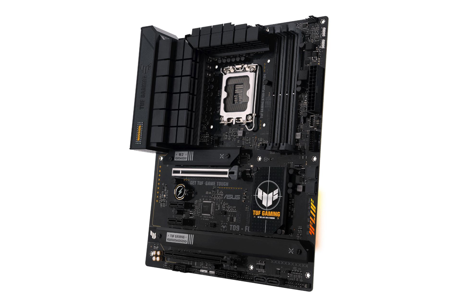 نمای کناری مادربرد ایسوس ASUS TUF GAMING B760-PLUS WIFI D4