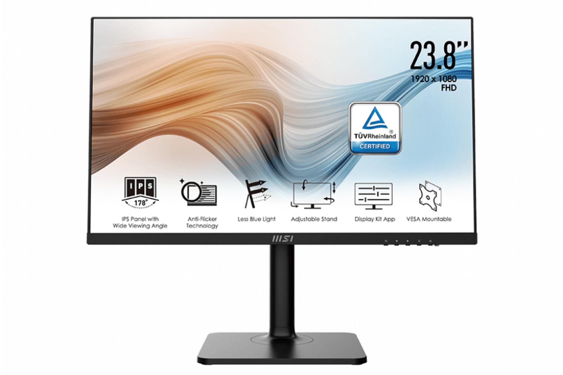 نمای جلو مانیتور ام اس آی مدرن MD241PW