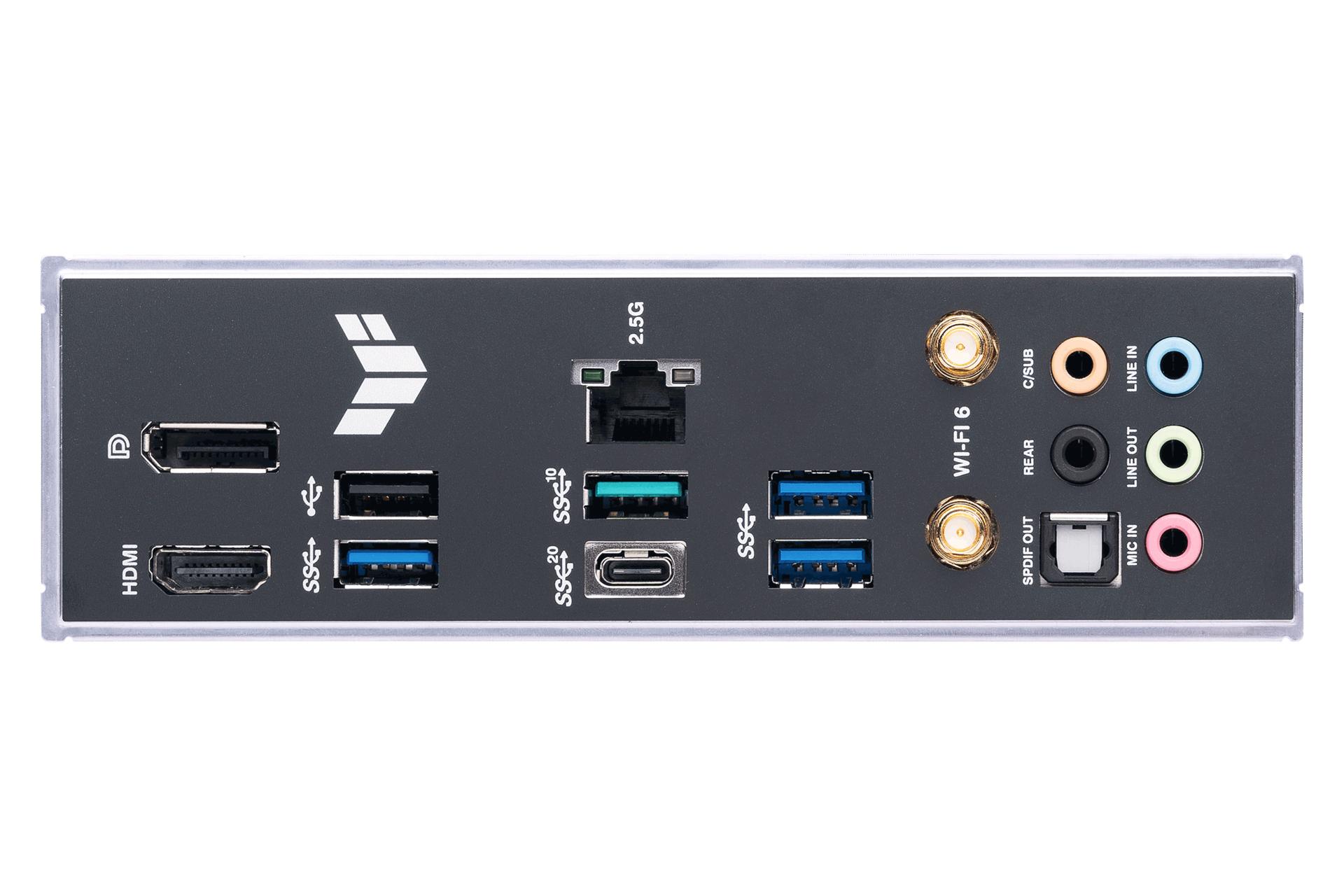 درگاه‌های مادربرد ایسوس ASUS TUF GAMING B760-PLUS WIFI D4