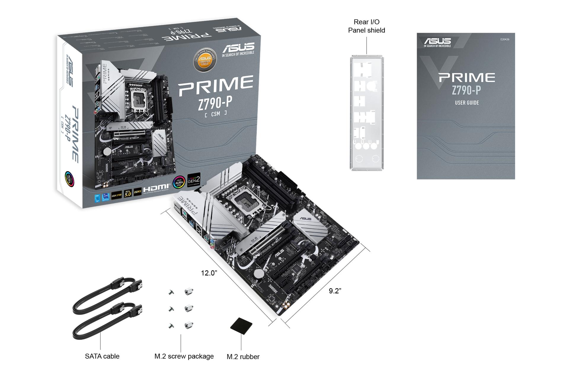 اقلام همراه مادربرد ایسوس ASUS PRIME Z790-P-CSM
