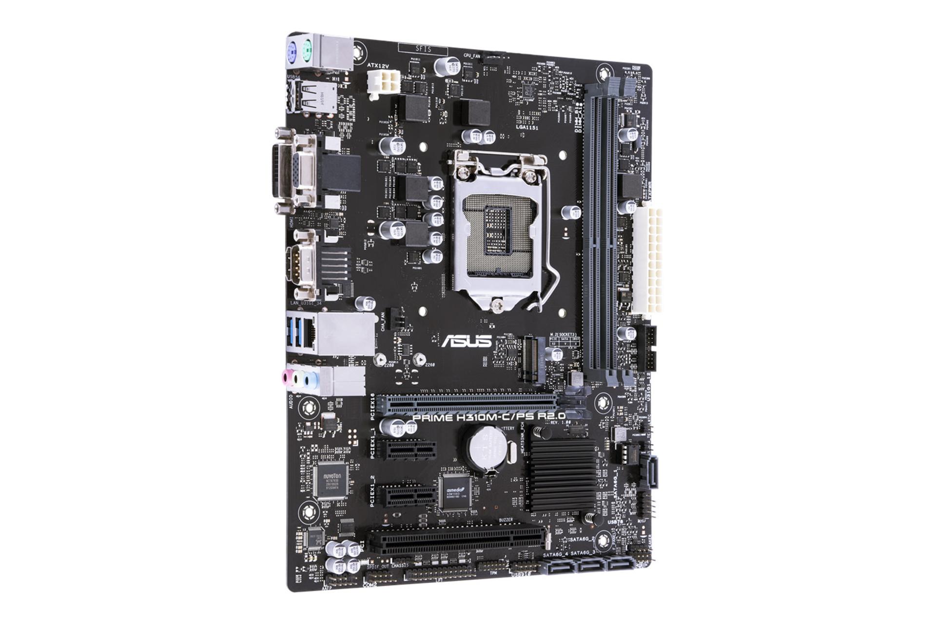مادربرد ایسوس PRIME H310M-C/PS R2.0 نمای جانبی