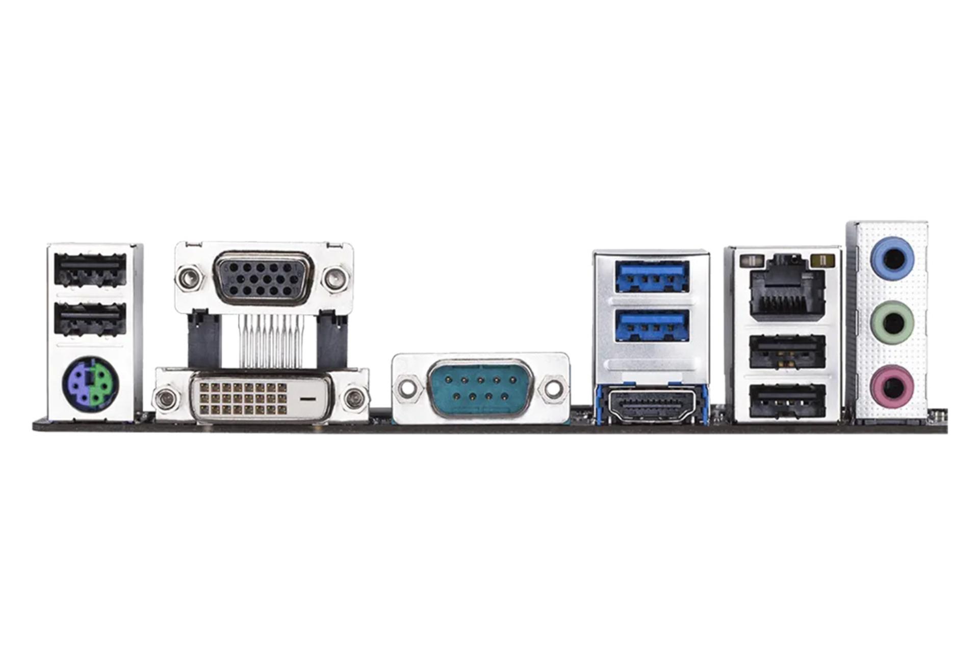درگاه‌های مادربرد گیگابایت GIGABYTE H310M S2P (rev. 1.0)