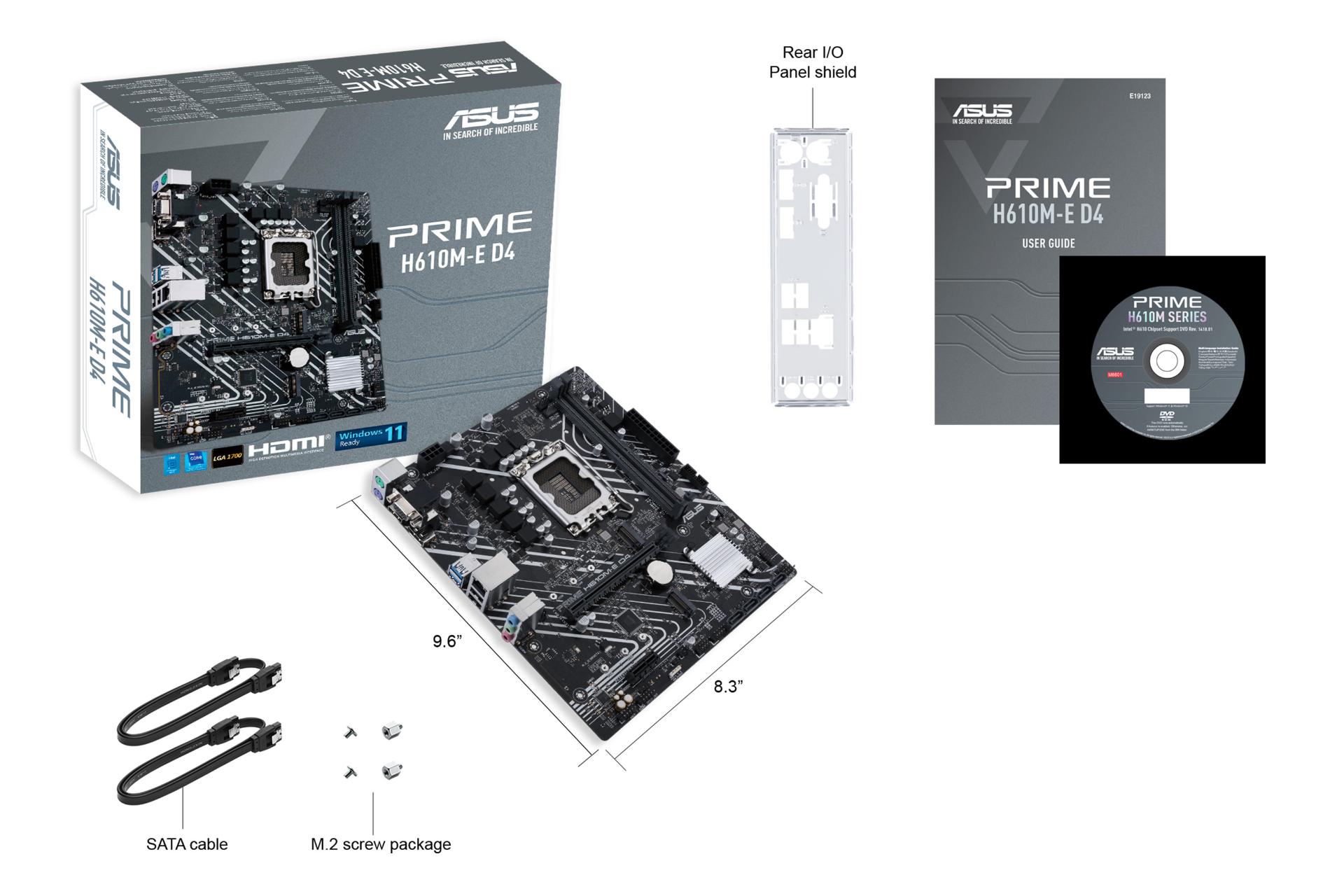 اقلام همراه مادربرد ایسوس ASUS PRIME H610M-E D4