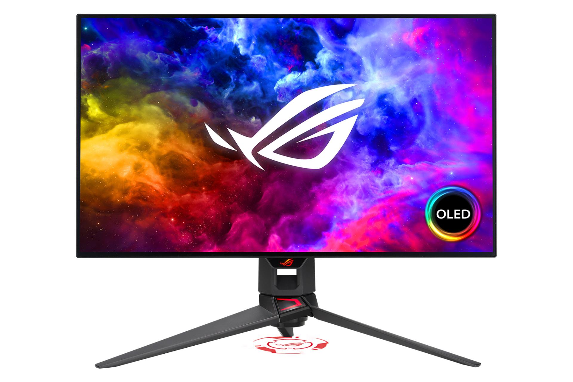 مانیتور ایسوس 27 اینچ مدل ROG Swift OLED PG27AQDM نمای جلو