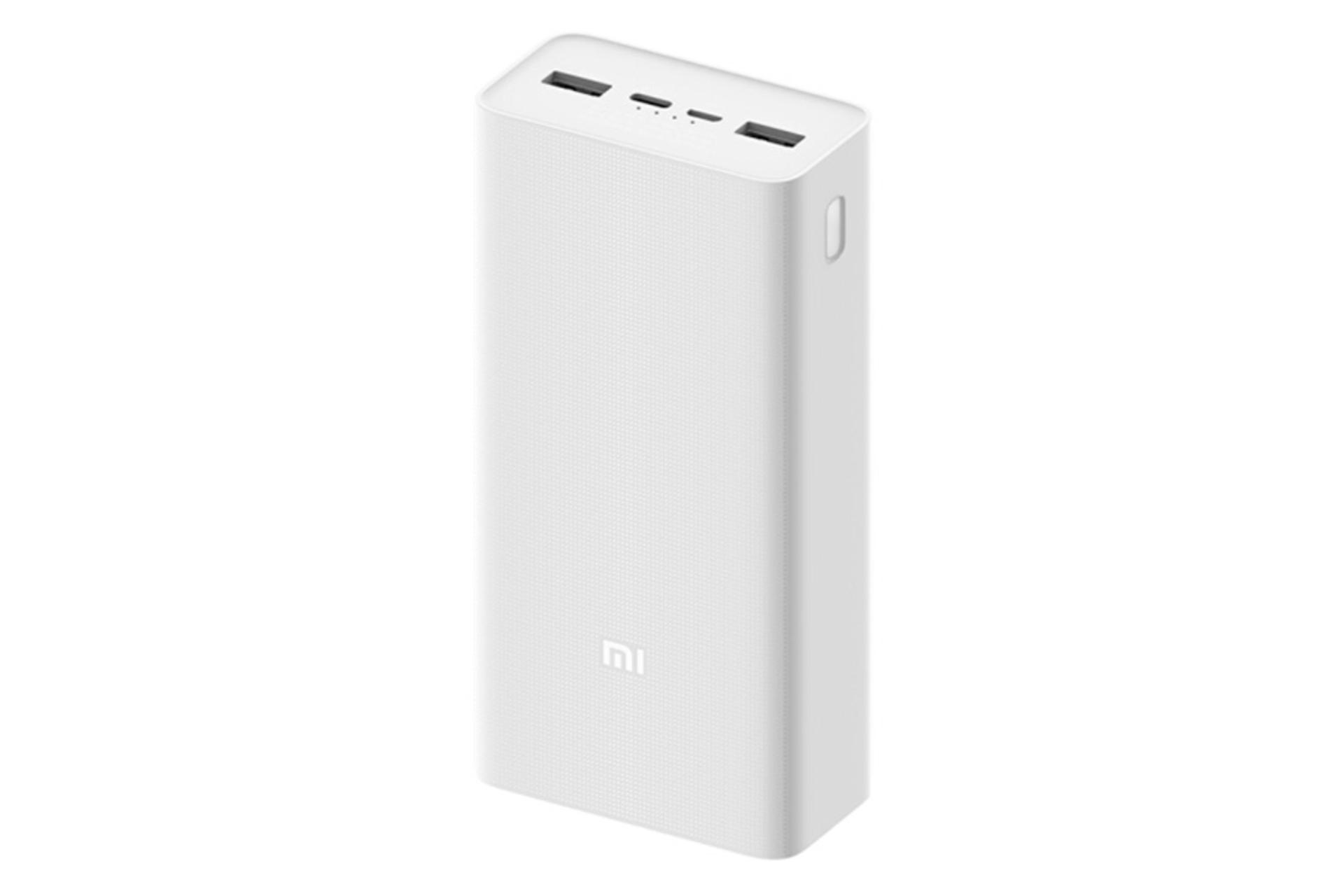 می پاوربانک شیائومی کوئیک شارژ ادیشن ۳۰۰۰۰ میلی آمپرساعت رنگ سفید / Xiaomi Mi Power Ban 3 Quick Ch