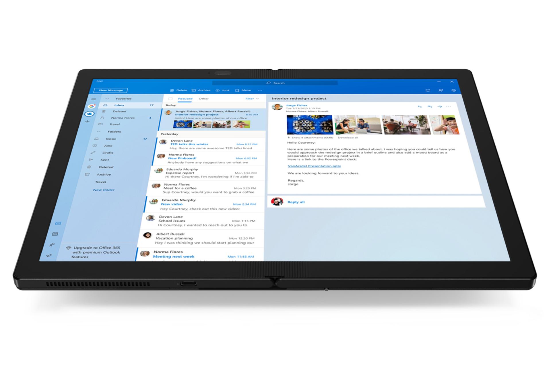 نمایشگر لپ تاپ ThinkPad X1 Fold لنوو