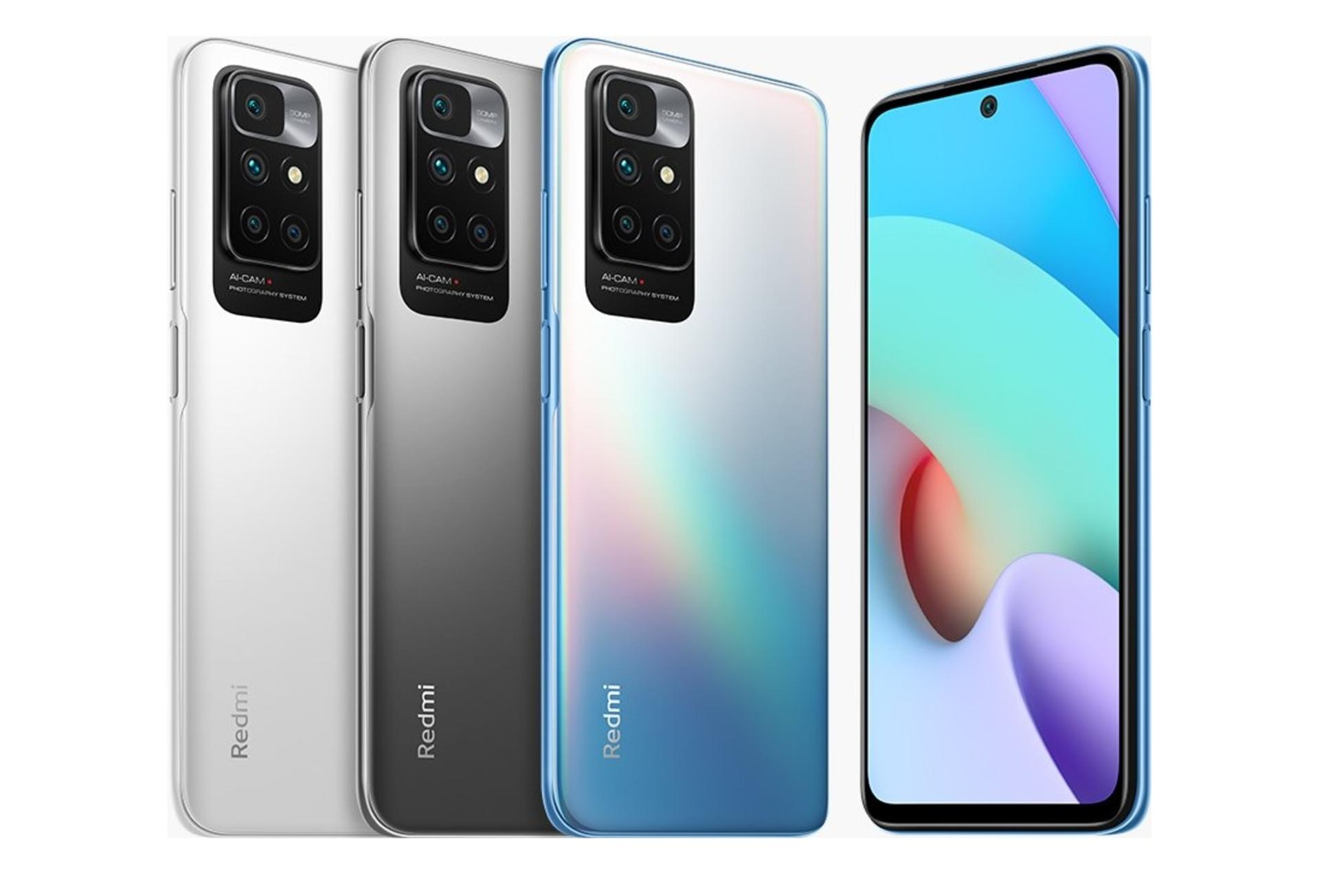 رنگ های مختلف Xiaomi Redmi 10 2022 / گوشی موبایل ردمی 10 شیائومی نسخه 2022