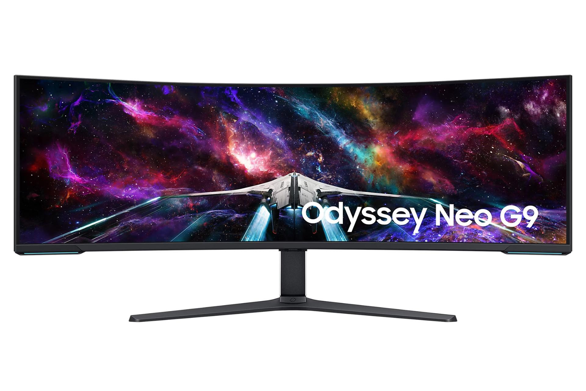 مرجع متخصصين ايران مانيتور سامسونگ 57 اينچ مدل Odyssey Neo G9 G95NC نماي جلو