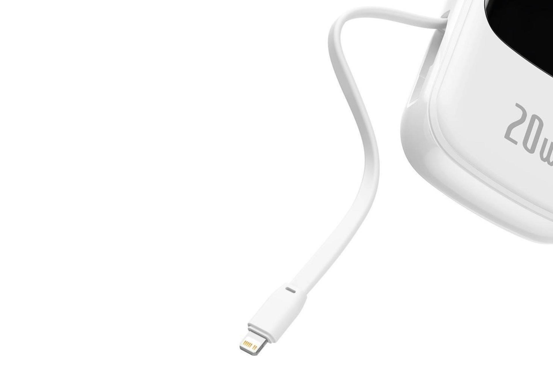 کابل لایتنینگ متصل پاور بانک باسئوس Qpow Display PPQD