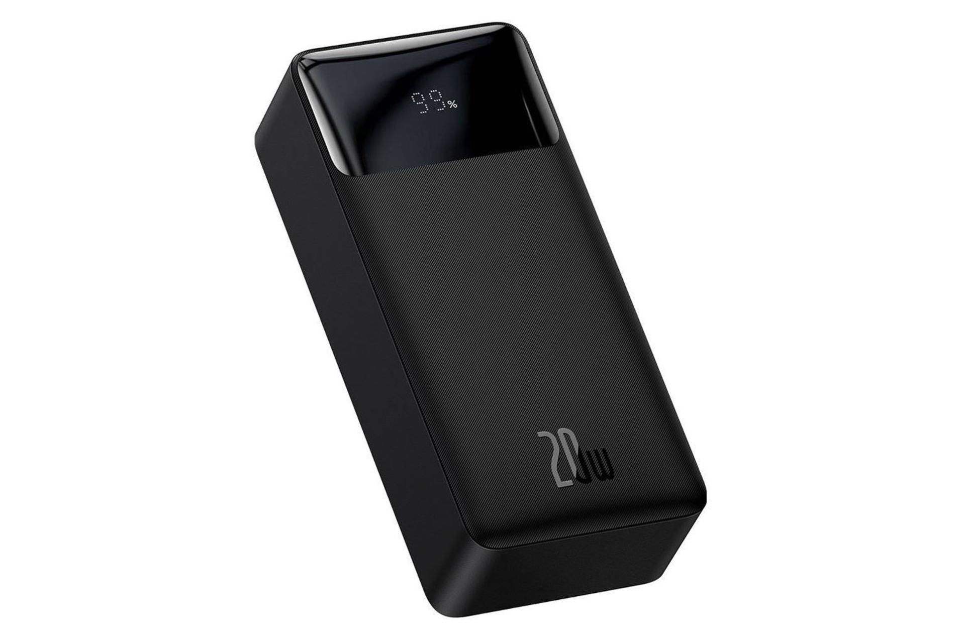 نمای چپ پاور بانک باسئوس Bipow Digital Display PPDML با ظرفیت 30000 میلی‌آمپر ساعت