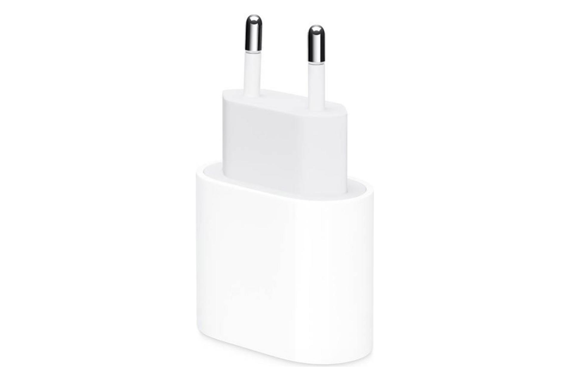 نمای جانبی شارژر اپل MHJE3ZM/A 20W USB-C