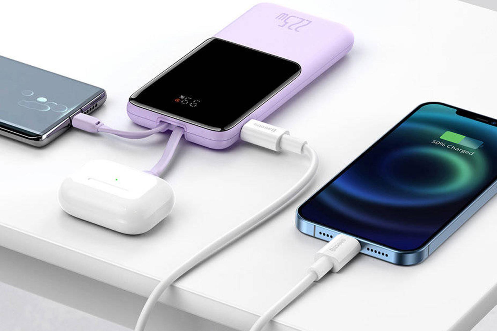 شارزدهی همزمان پاور بانک باسئوس PPJL010001