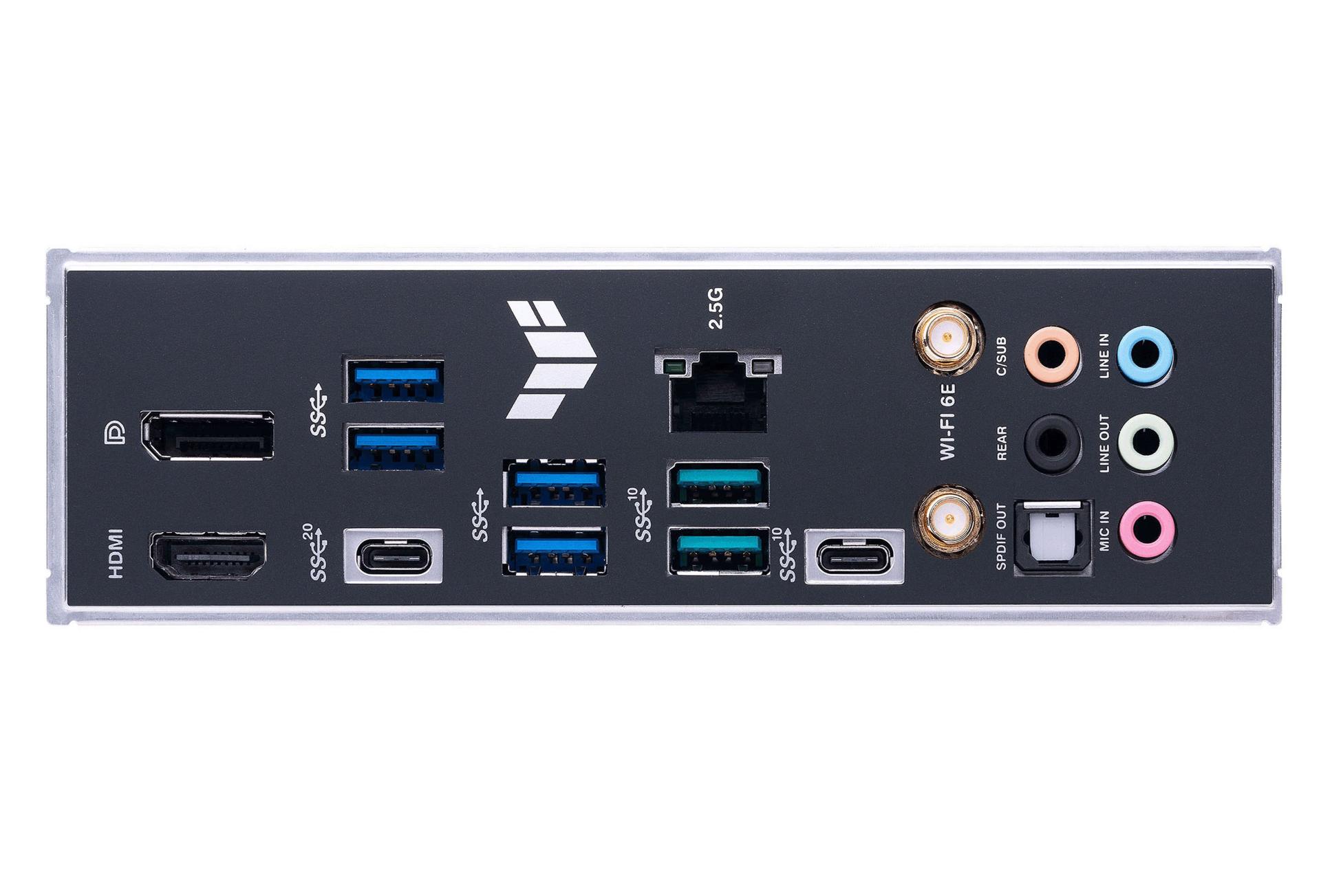 درگاه‌های مادربرد ایسوس ASUS TUF GAMING Z790-PLUS WIFI