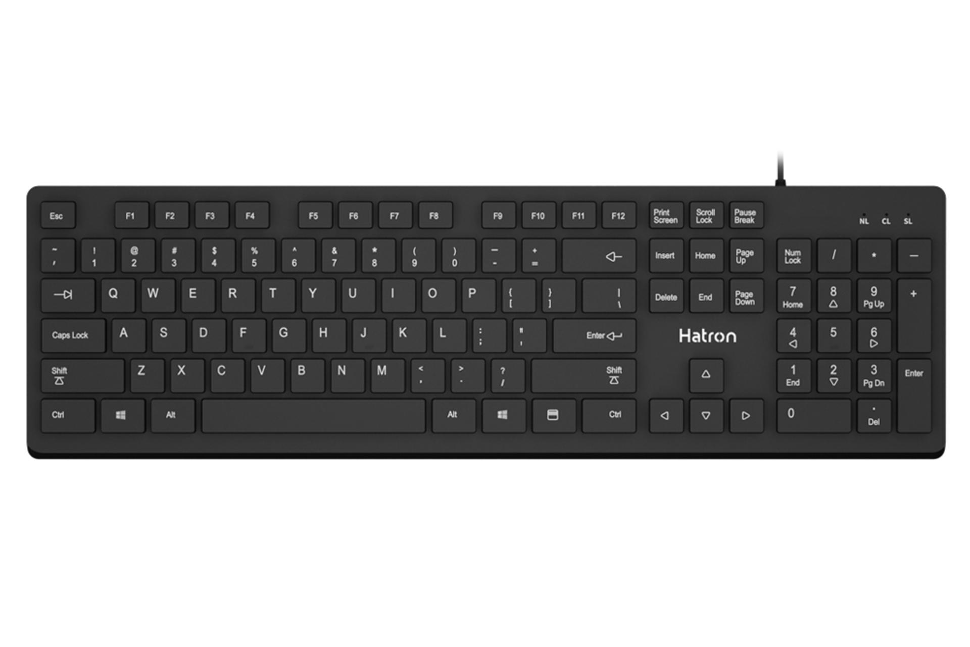 کیبورد هترون Hatron HK250 نمای بالا